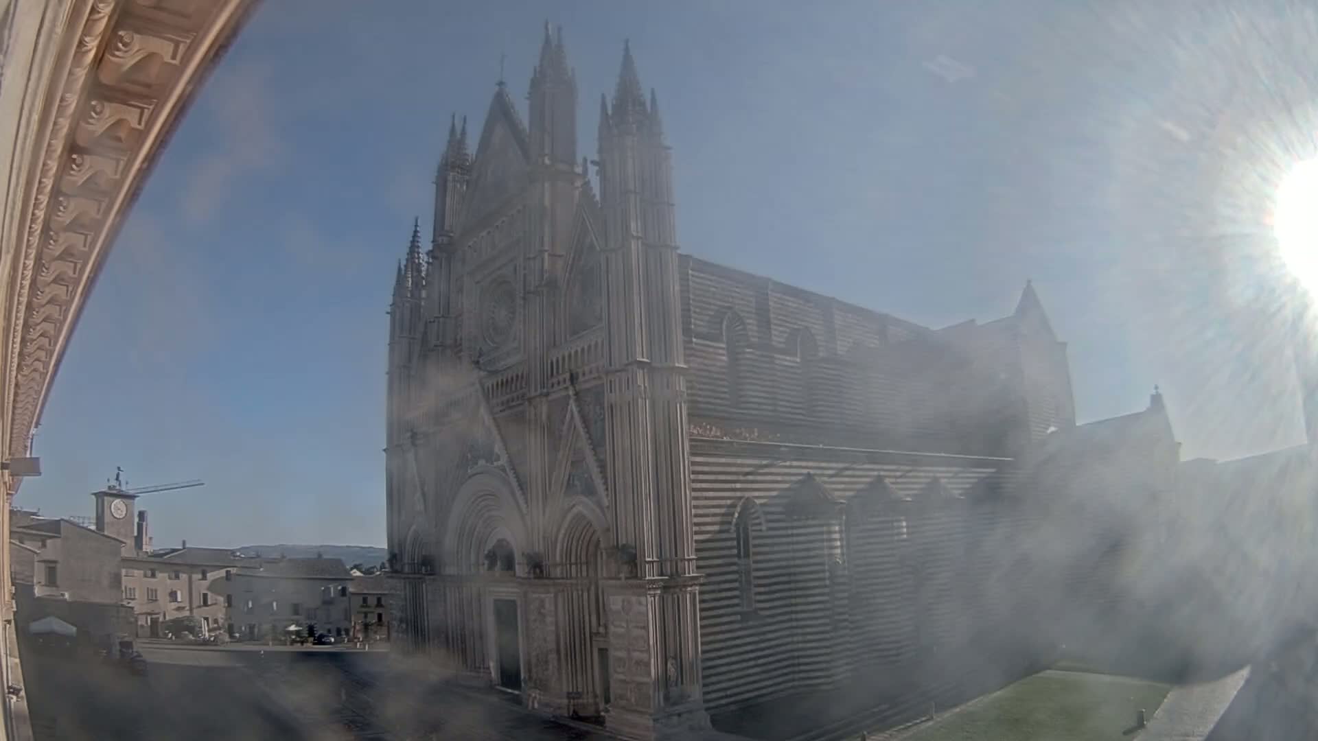 Orvieto Cathedral  Piazza Duomo Square Live Cam - Terni, Umbria, Italy
