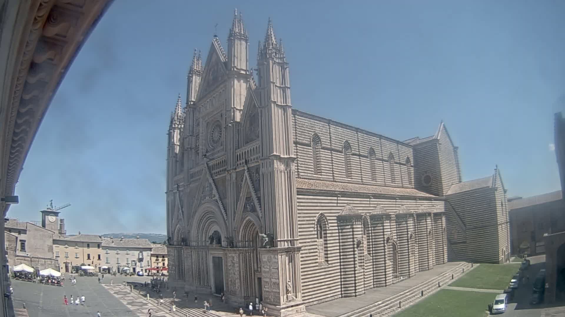 Orvieto Cathedral  Piazza Duomo Square Live Cam - Terni, Umbria, Italy