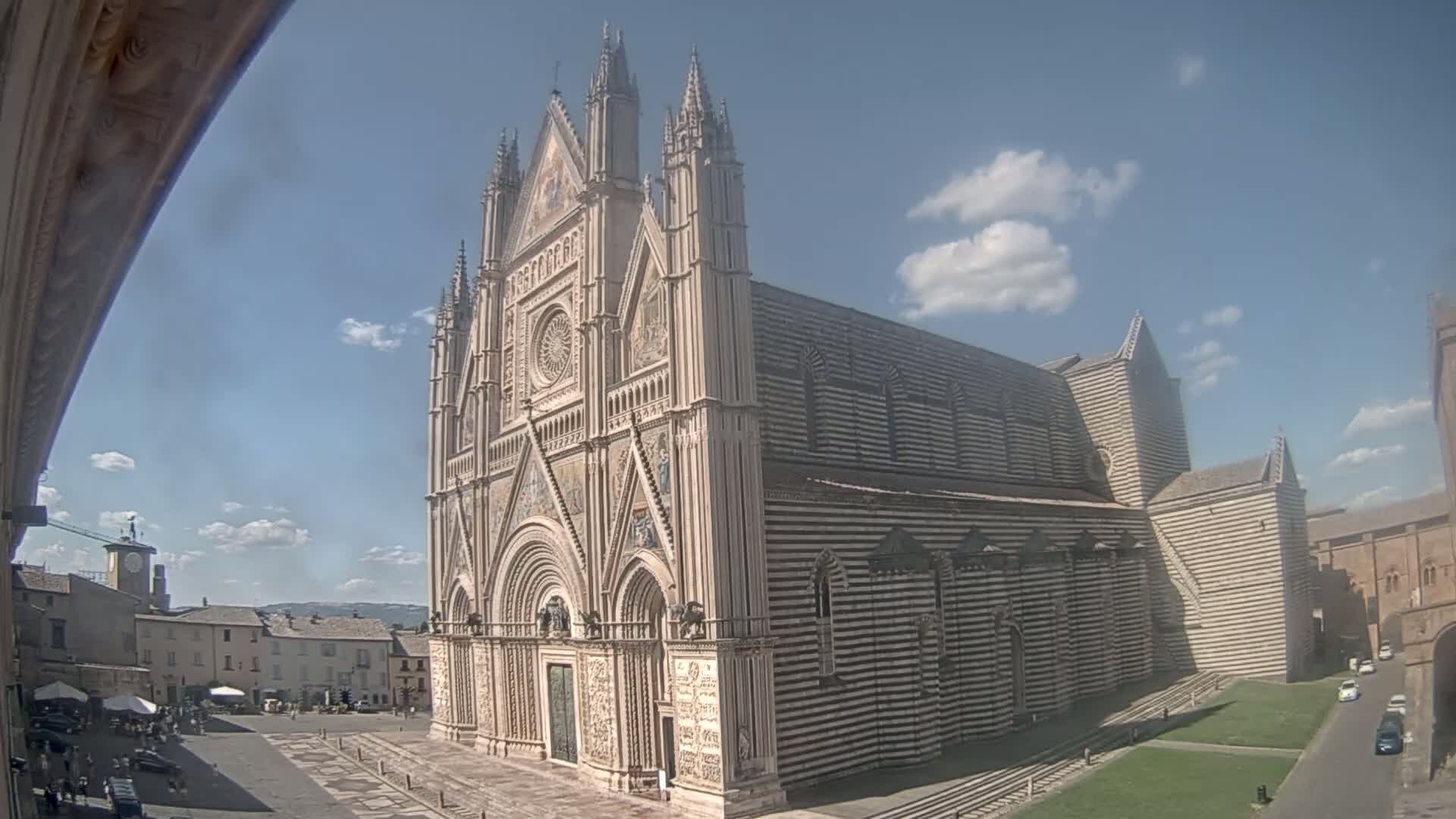 Orvieto Cathedral  Piazza Duomo Square Live Cam - Terni, Umbria, Italy