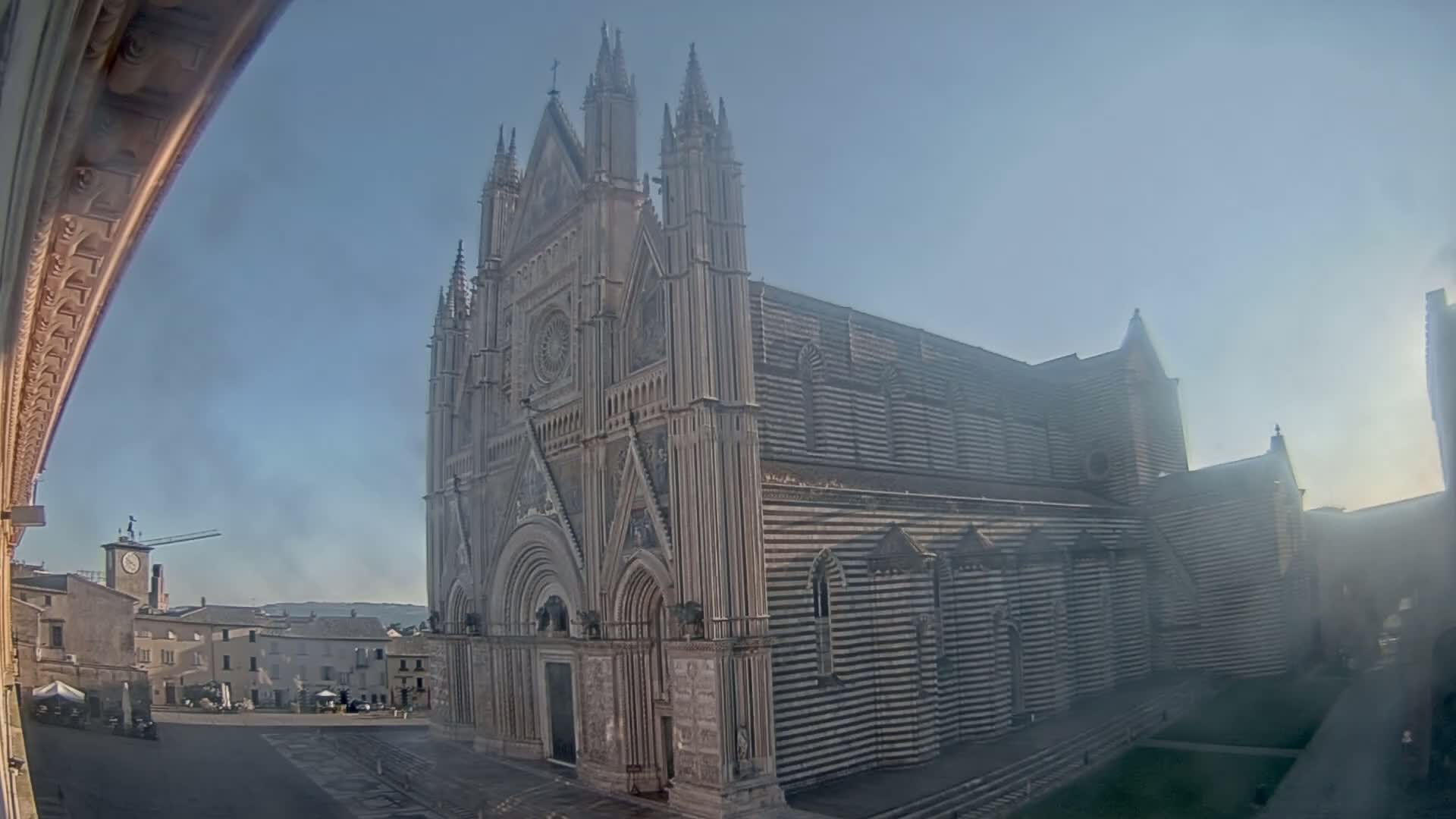 Orvieto Cathedral  Piazza Duomo Square Live Cam - Terni, Umbria, Italy