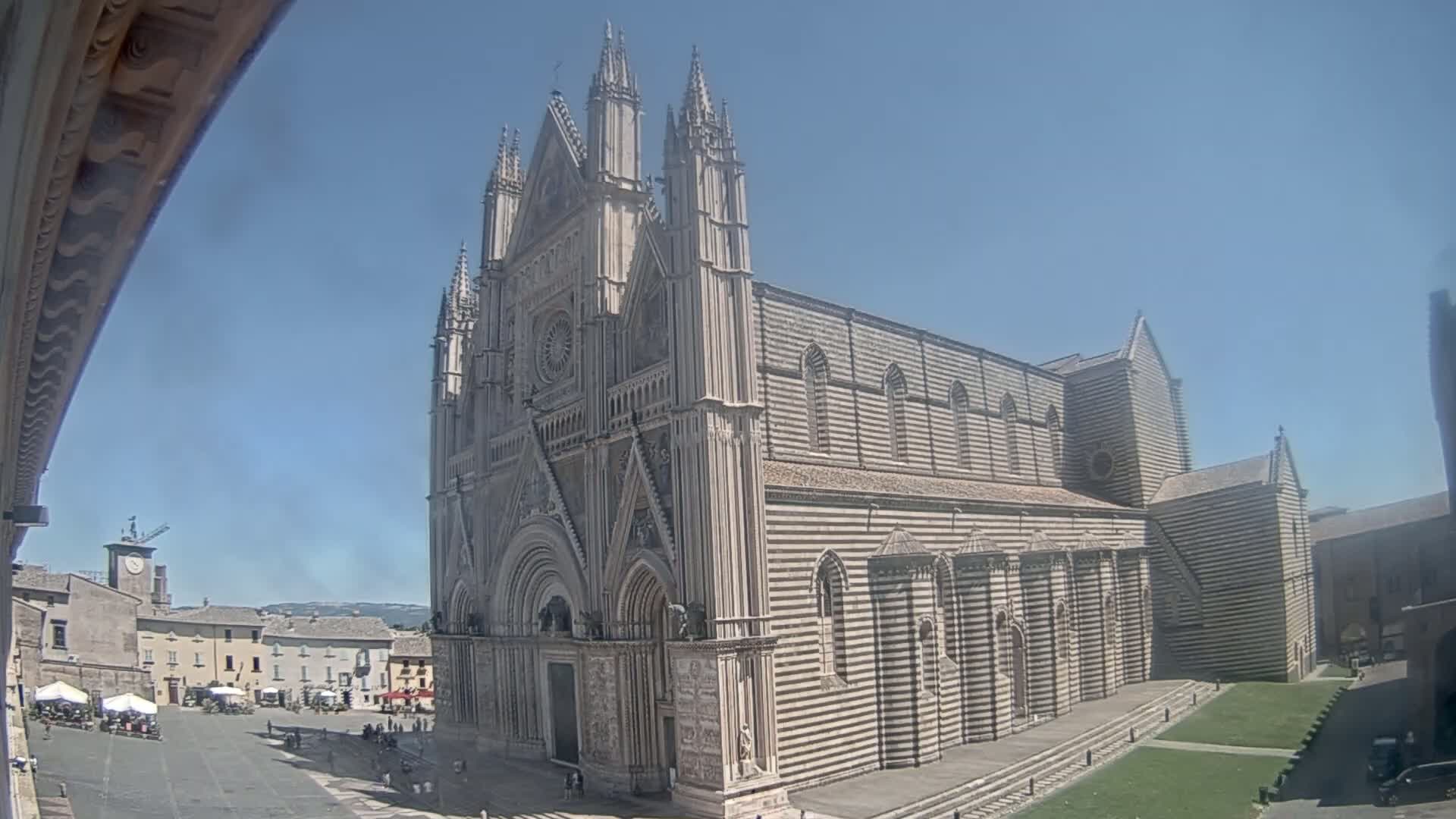 Orvieto Cathedral  Piazza Duomo Square Live Cam - Terni, Umbria, Italy