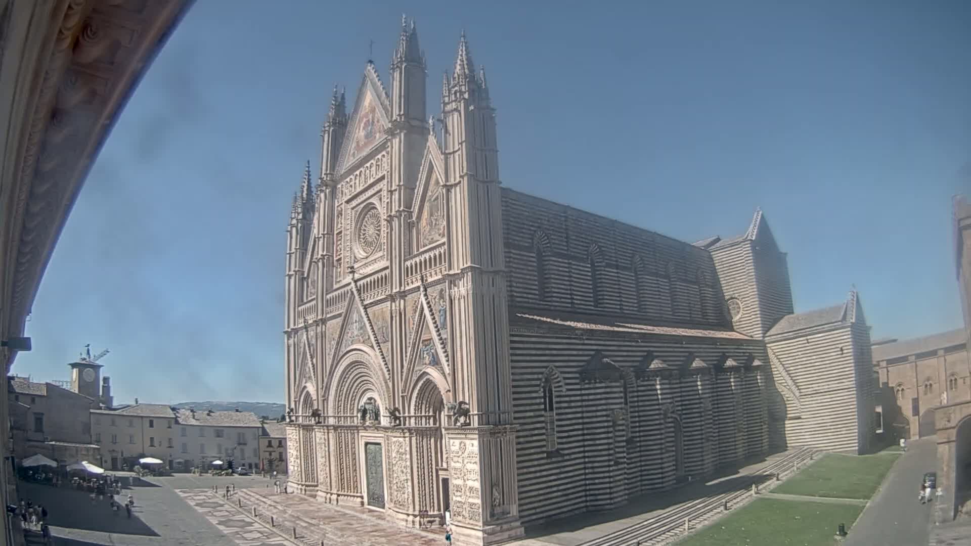 Orvieto Cathedral  Piazza Duomo Square Live Cam - Terni, Umbria, Italy