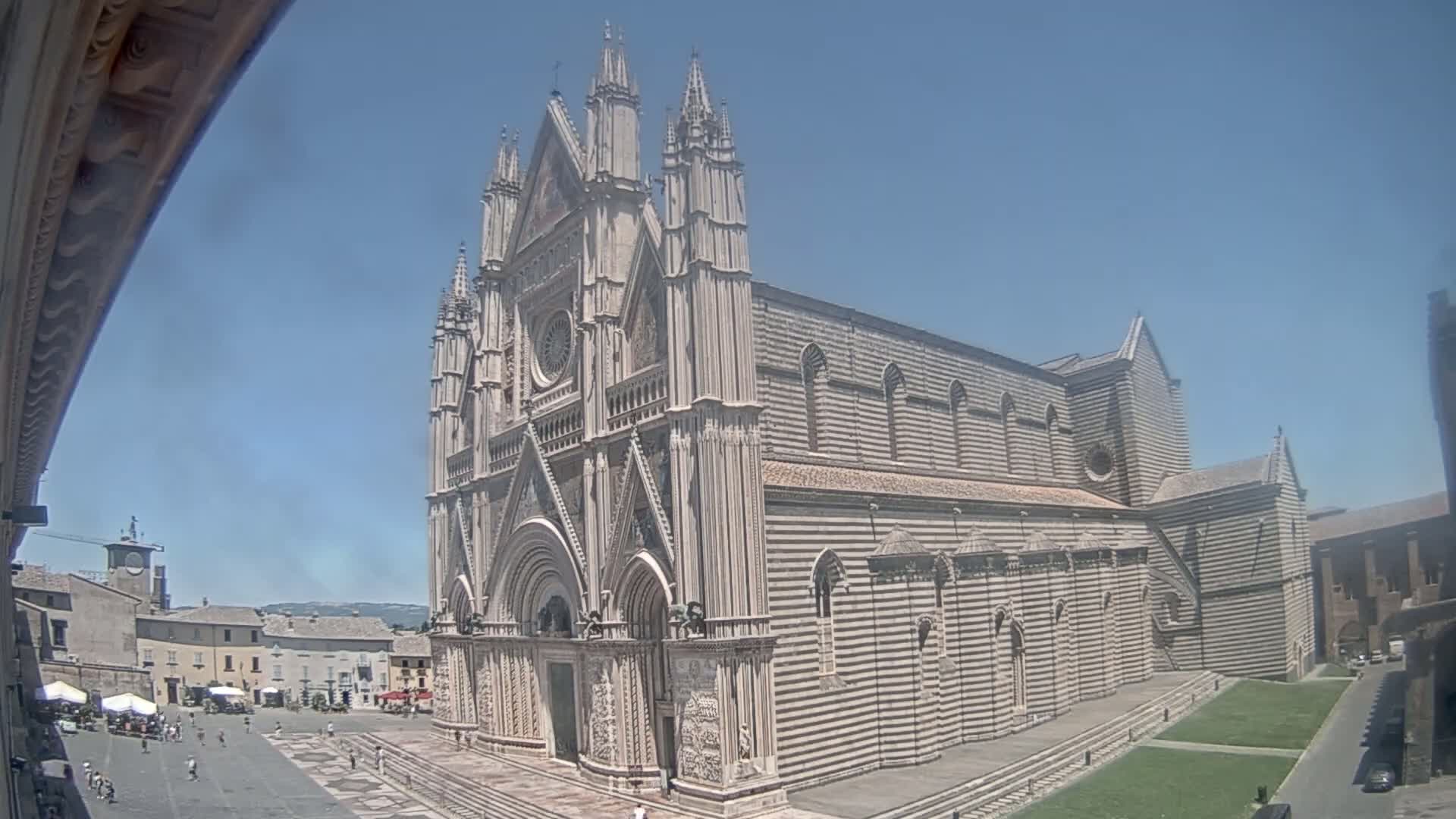 Orvieto Cathedral  Piazza Duomo Square Live Cam - Terni, Umbria, Italy