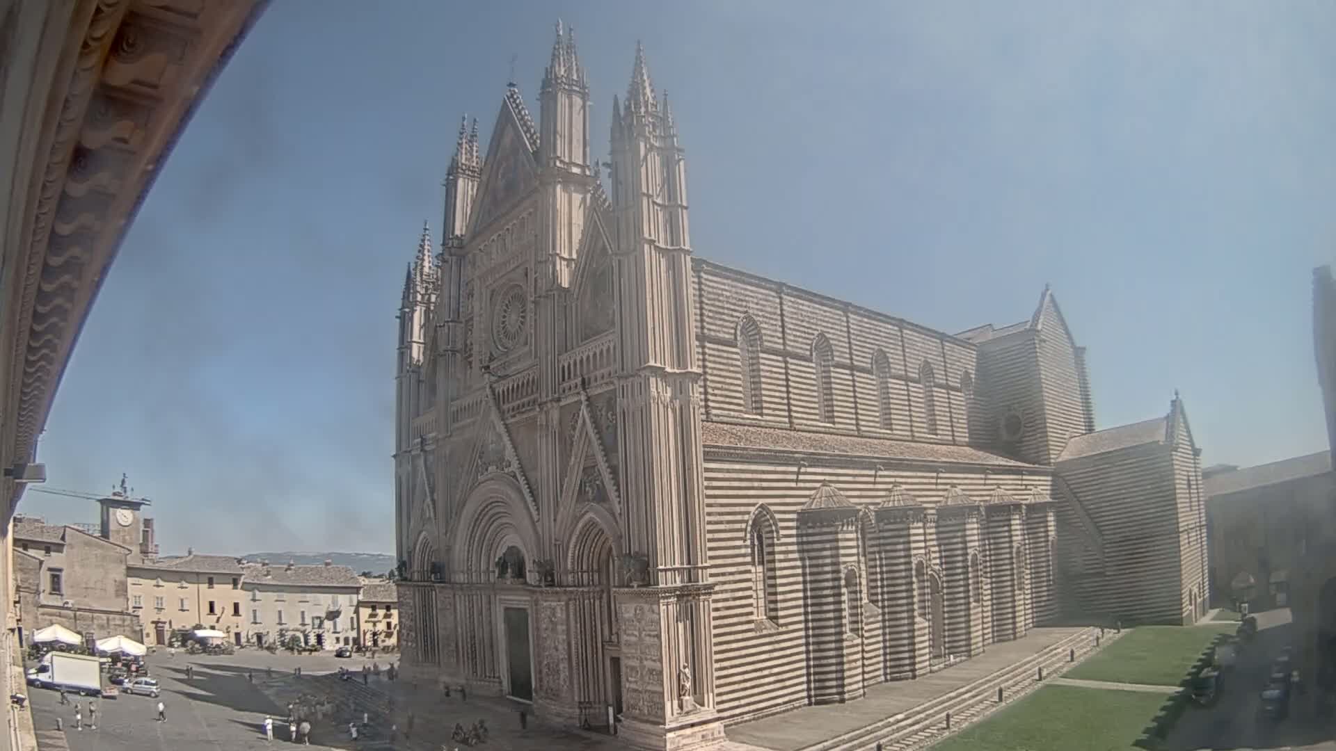 Orvieto Cathedral  Piazza Duomo Square Live Cam - Terni, Umbria, Italy