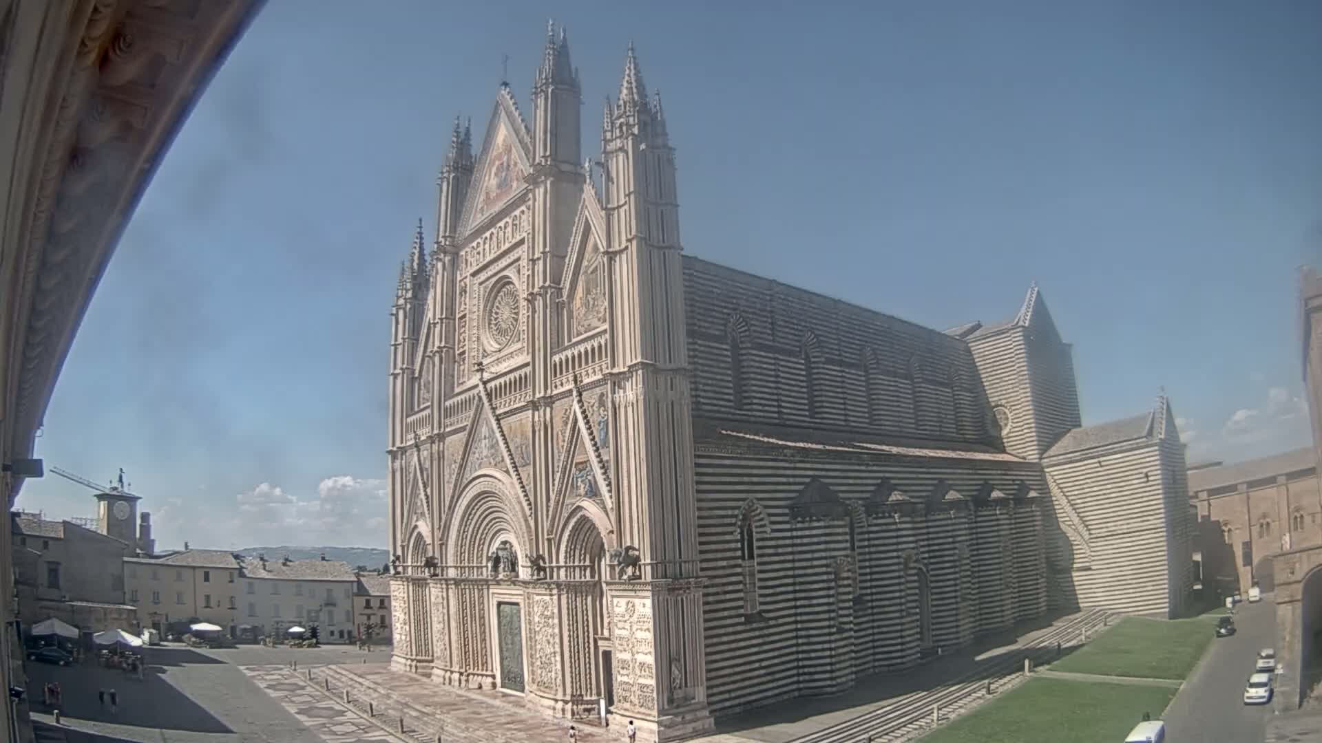 Orvieto Cathedral  Piazza Duomo Square Live Cam - Terni, Umbria, Italy