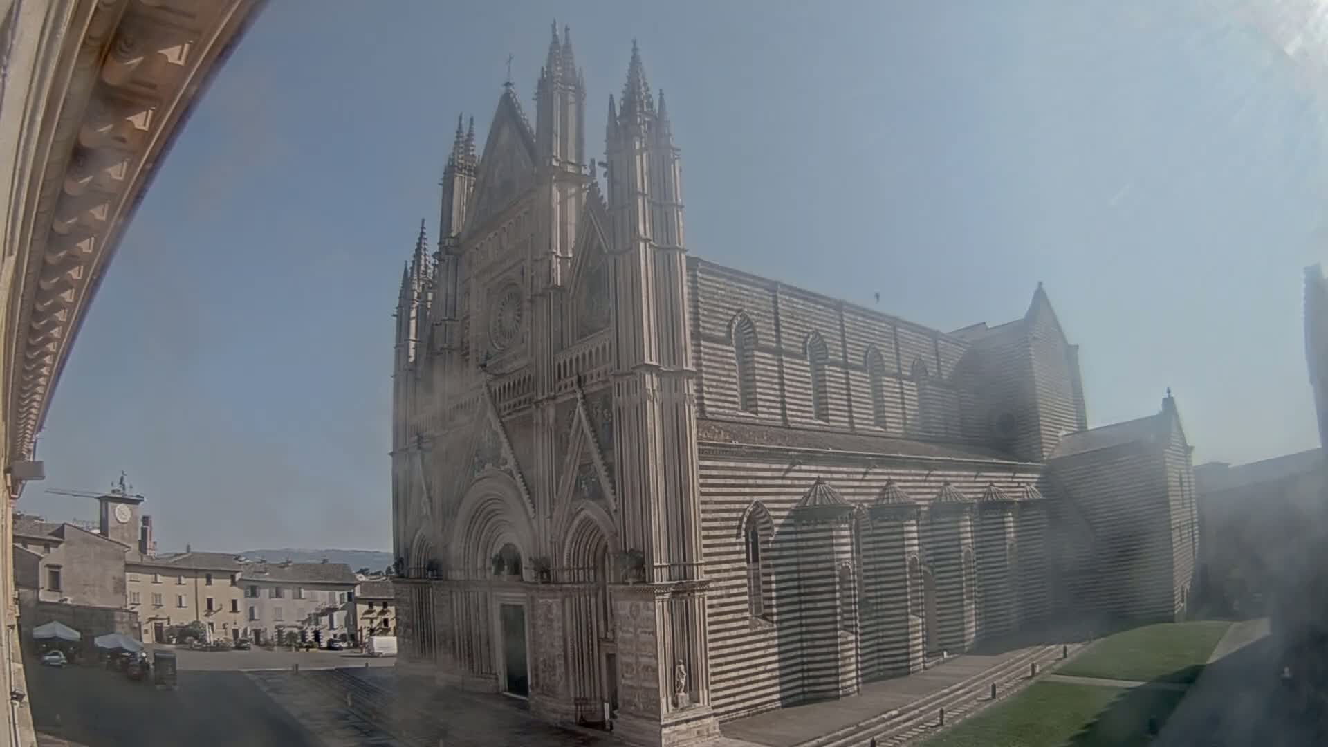 Orvieto Cathedral  Piazza Duomo Square Live Cam - Terni, Umbria, Italy