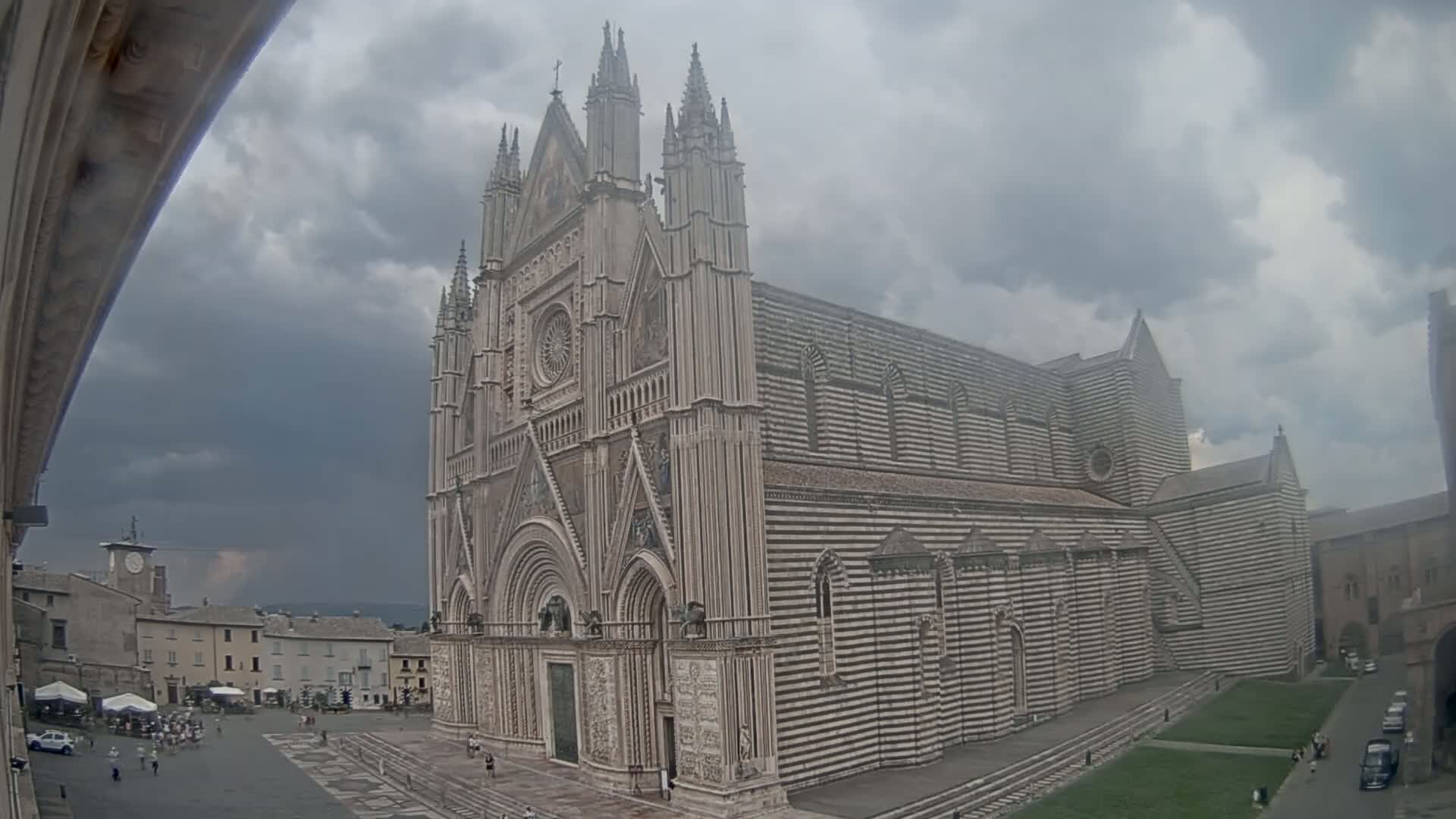 Orvieto Cathedral  Piazza Duomo Square Live Cam - Terni, Umbria, Italy