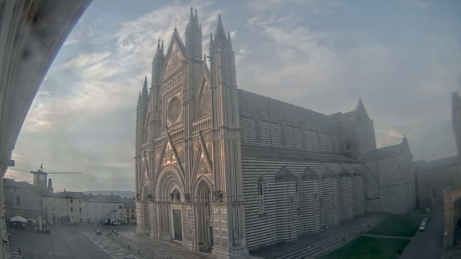Orvieto Cathedral  Piazza Duomo Square Live Cam - Terni, Umbria, Italy