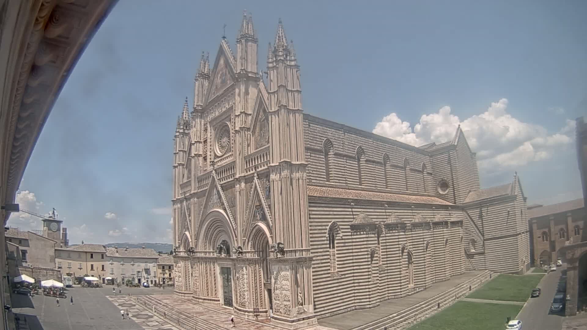 Orvieto Cathedral  Piazza Duomo Square Live Cam - Terni, Umbria, Italy