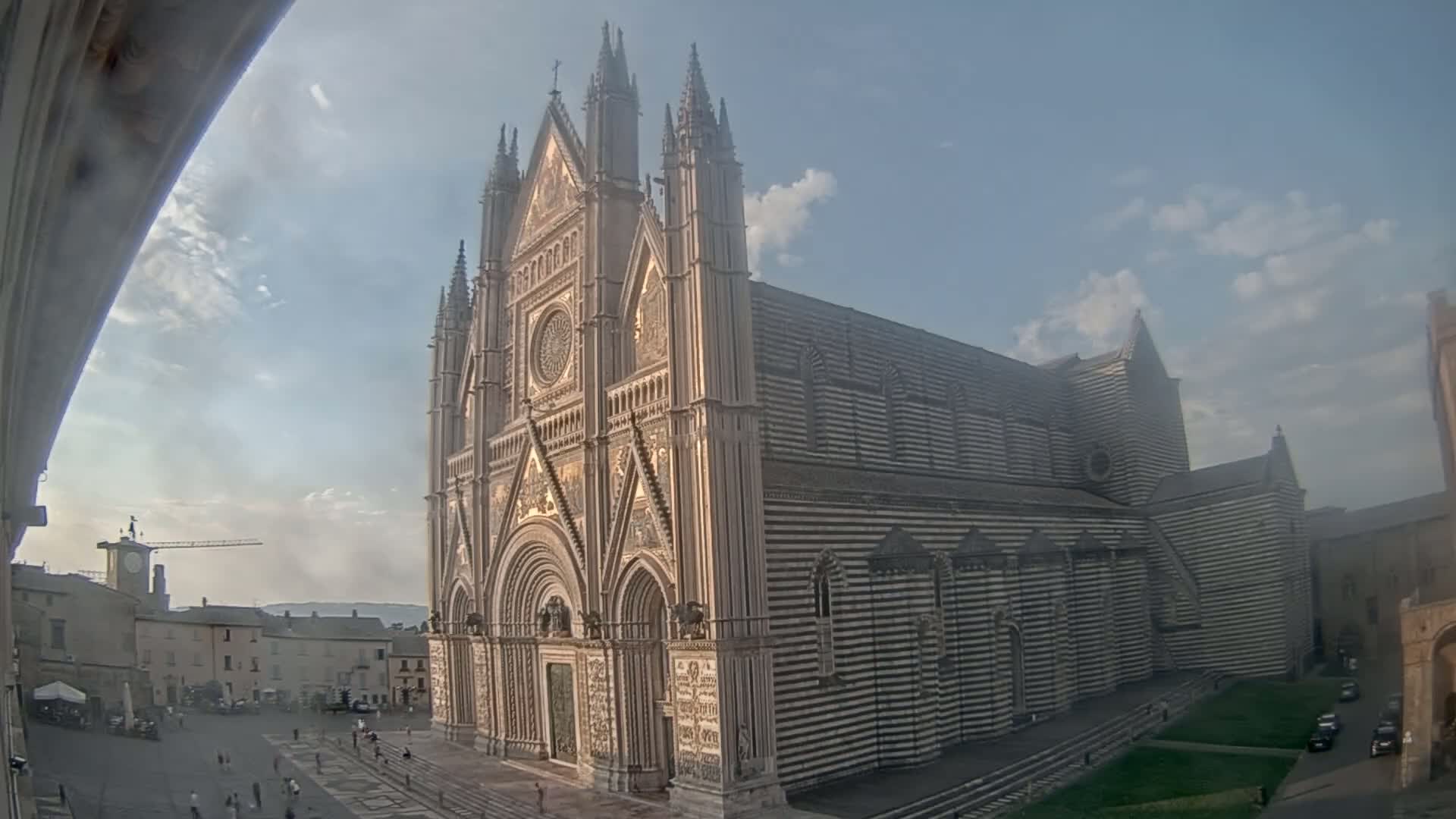 Orvieto Cathedral  Piazza Duomo Square Live Cam - Terni, Umbria, Italy