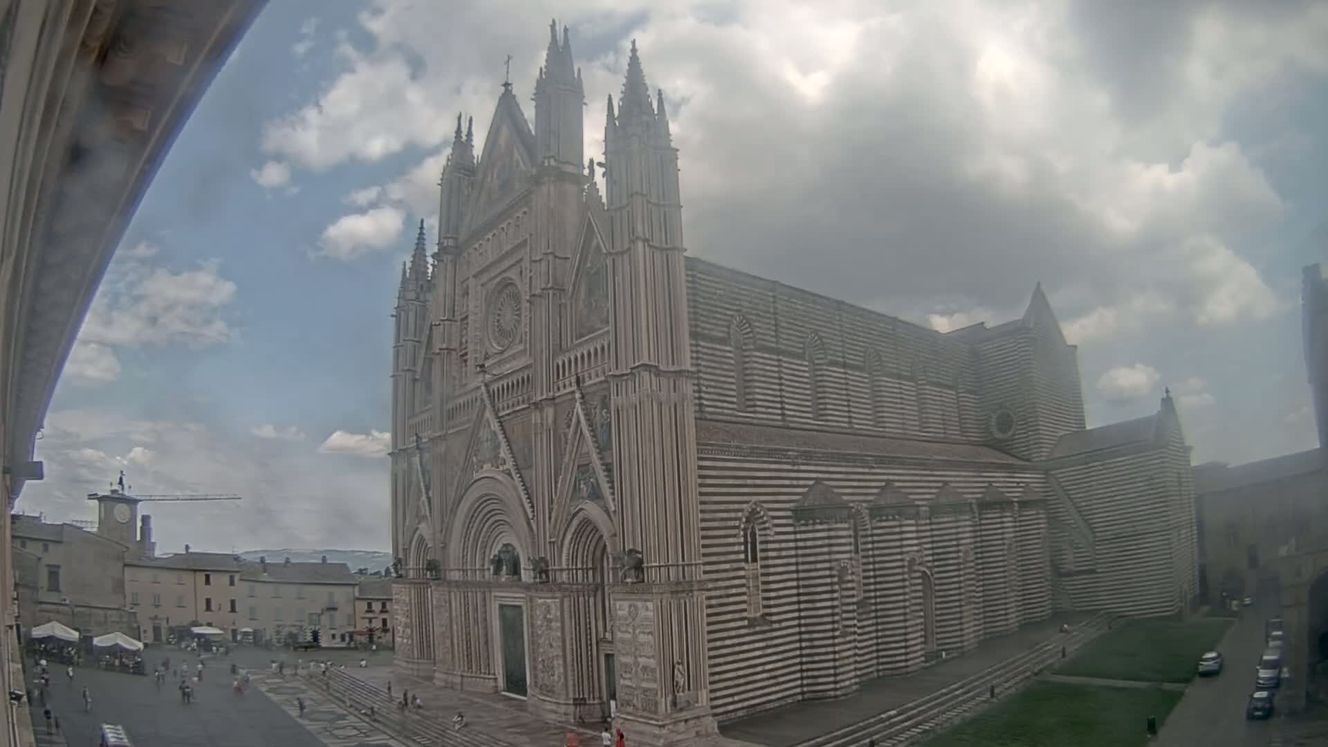 Orvieto Cathedral  Piazza Duomo Square Live Cam - Terni, Umbria, Italy