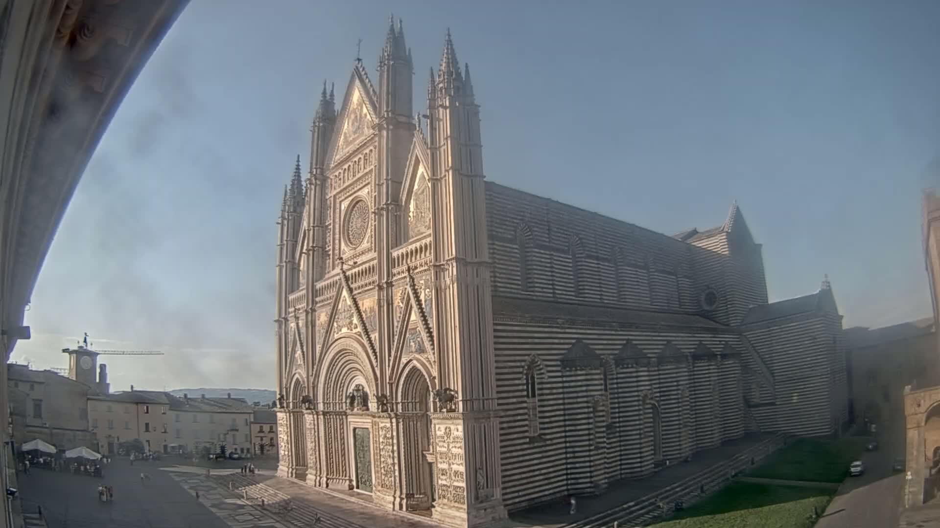 Orvieto Cathedral  Piazza Duomo Square Live Cam - Terni, Umbria, Italy