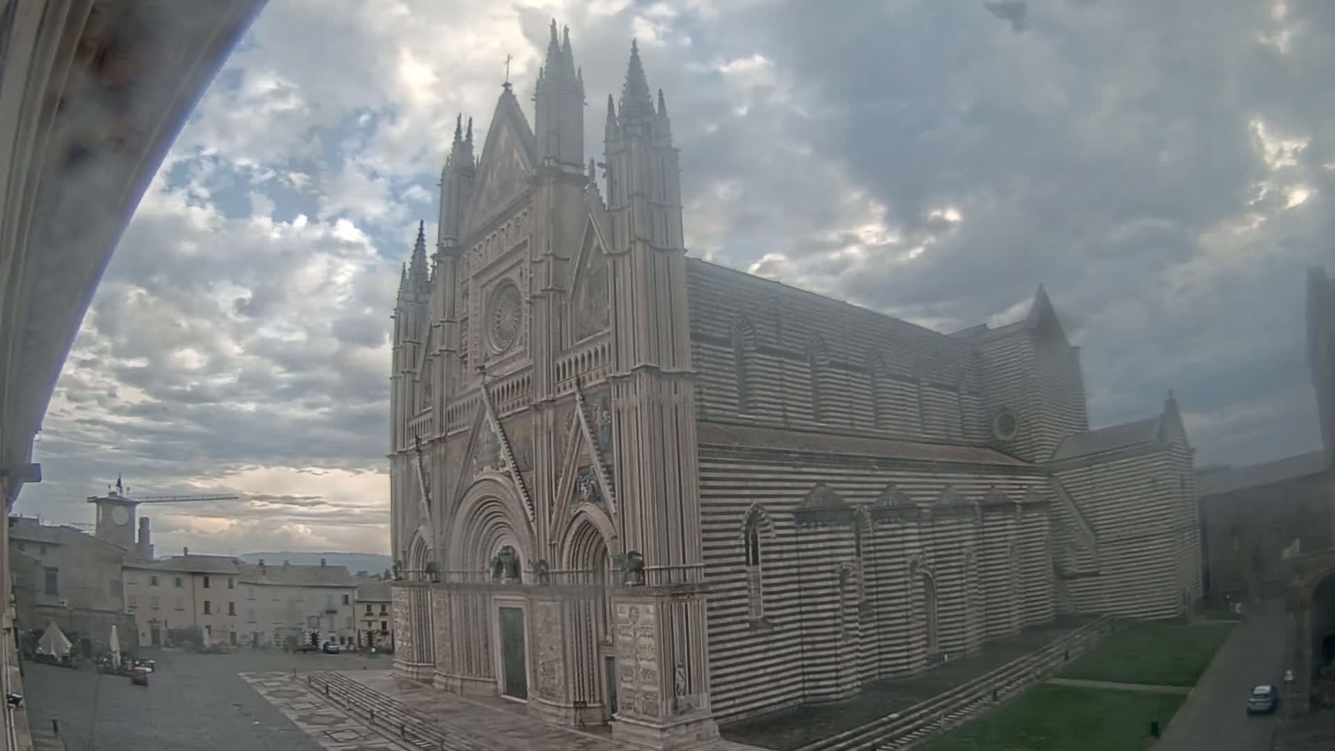 Orvieto Cathedral  Piazza Duomo Square Live Cam - Terni, Umbria, Italy