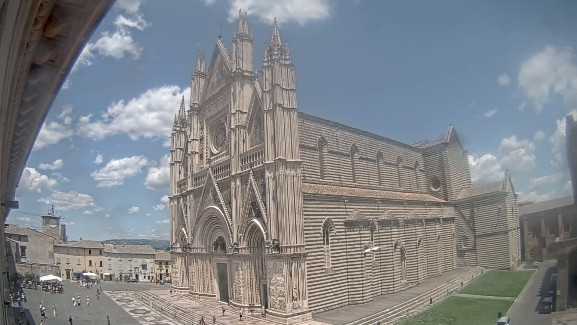 Orvieto Cathedral  Piazza Duomo Square Live Cam - Terni, Umbria, Italy