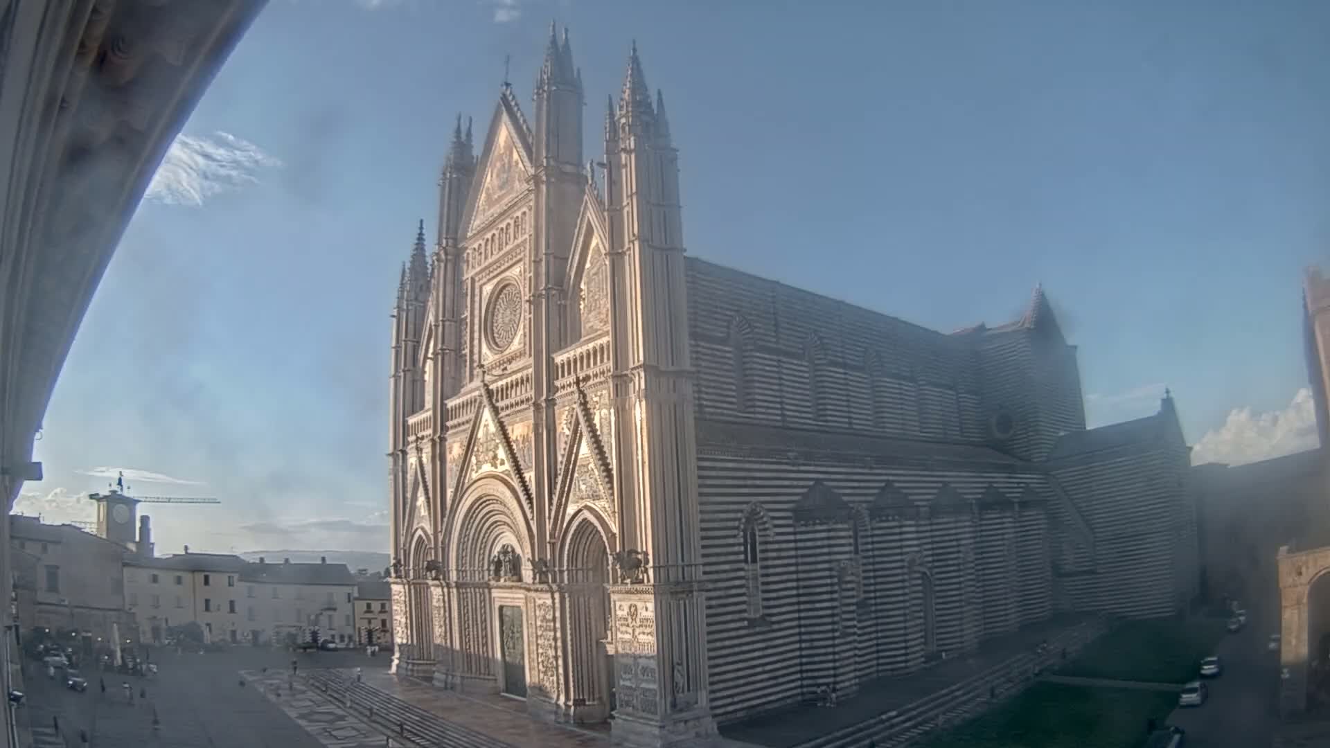 Orvieto Cathedral  Piazza Duomo Square Live Cam - Terni, Umbria, Italy