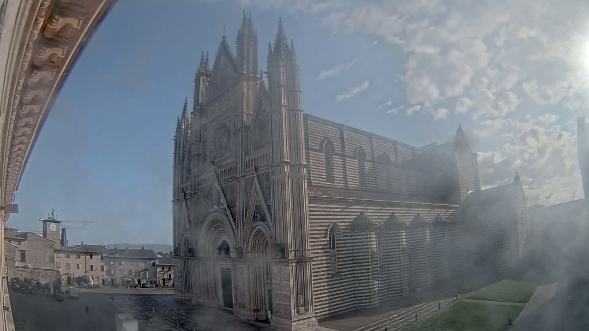 Orvieto Cathedral  Piazza Duomo Square Live Cam - Terni, Umbria, Italy
