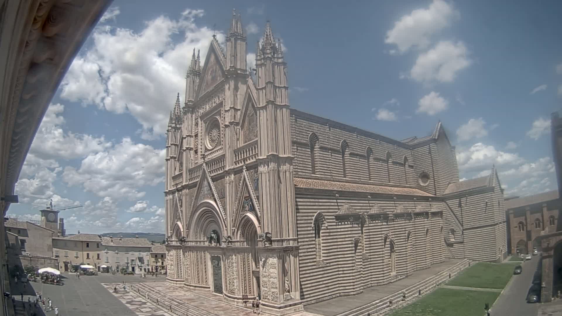 Orvieto Cathedral  Piazza Duomo Square Live Cam - Terni, Umbria, Italy