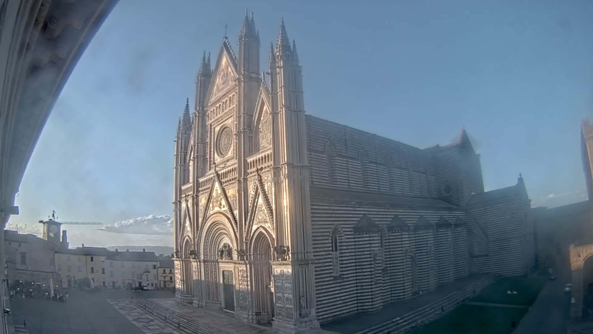 Orvieto Cathedral  Piazza Duomo Square Live Cam - Terni, Umbria, Italy
