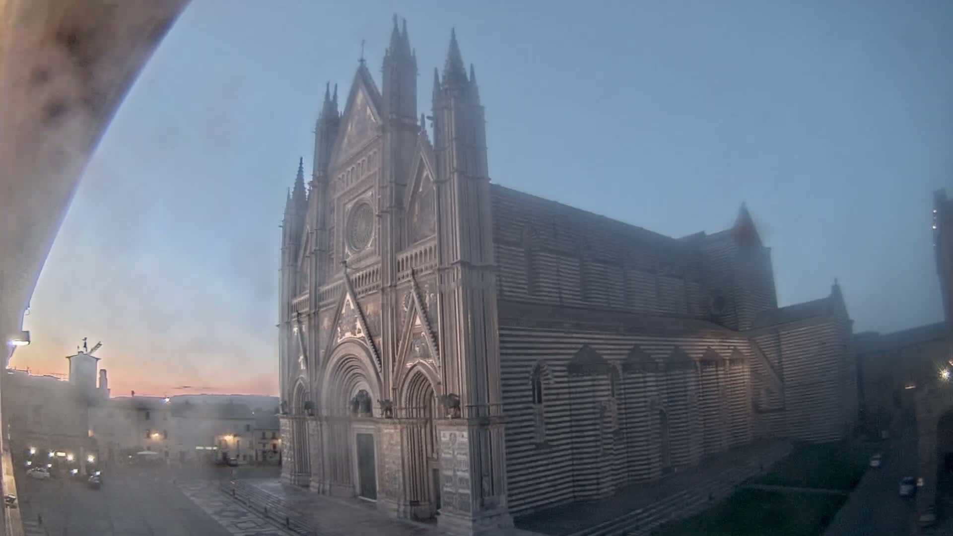 Orvieto Cathedral  Piazza Duomo Square Live Cam - Terni, Umbria, Italy