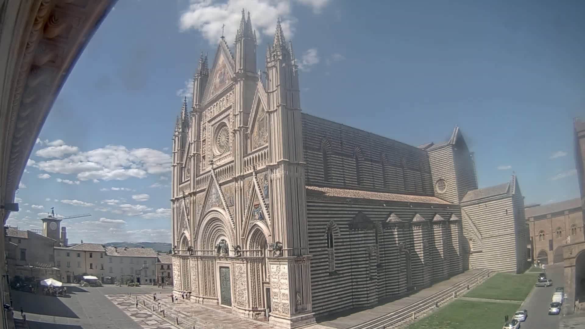 Orvieto Cathedral  Piazza Duomo Square Live Cam - Terni, Umbria, Italy