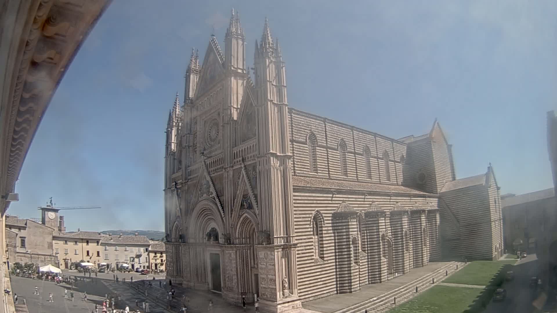 Orvieto Cathedral  Piazza Duomo Square Live Cam - Terni, Umbria, Italy