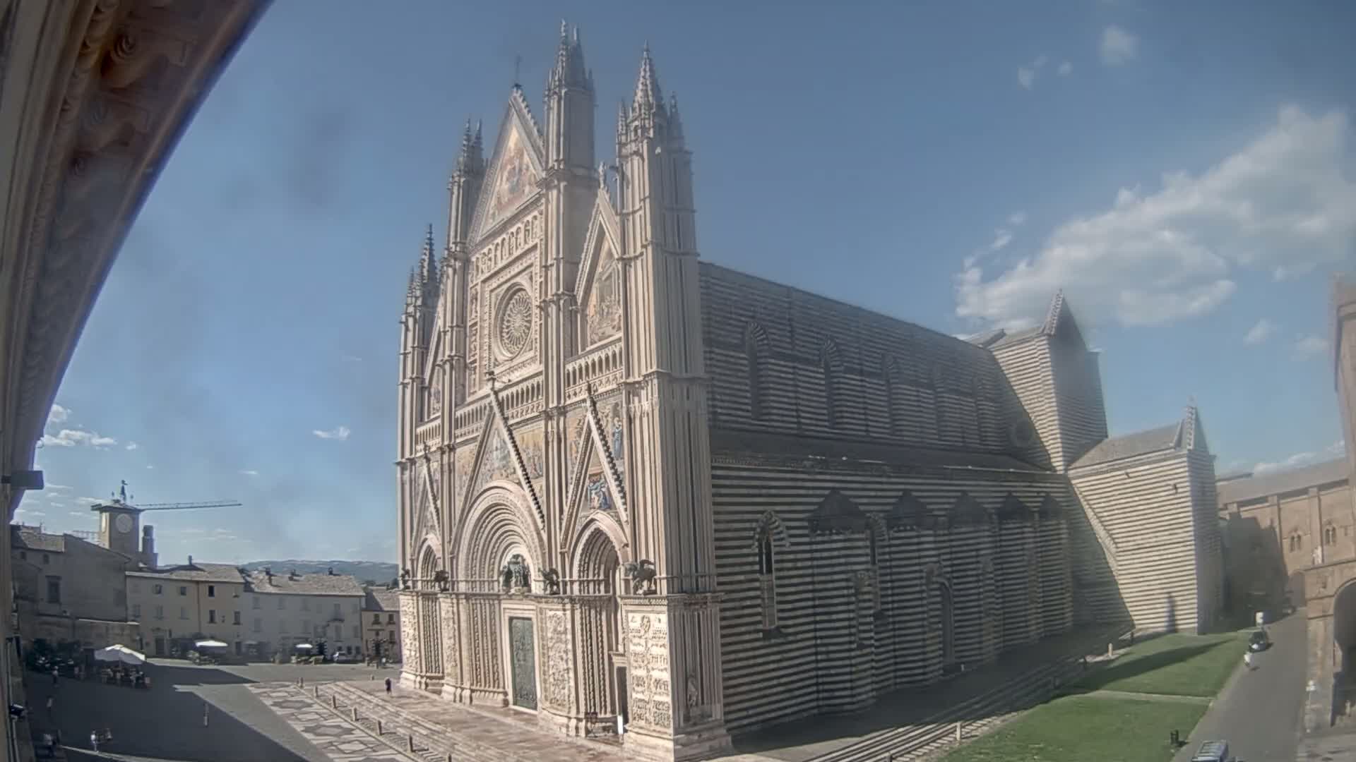 Orvieto Cathedral  Piazza Duomo Square Live Cam - Terni, Umbria, Italy