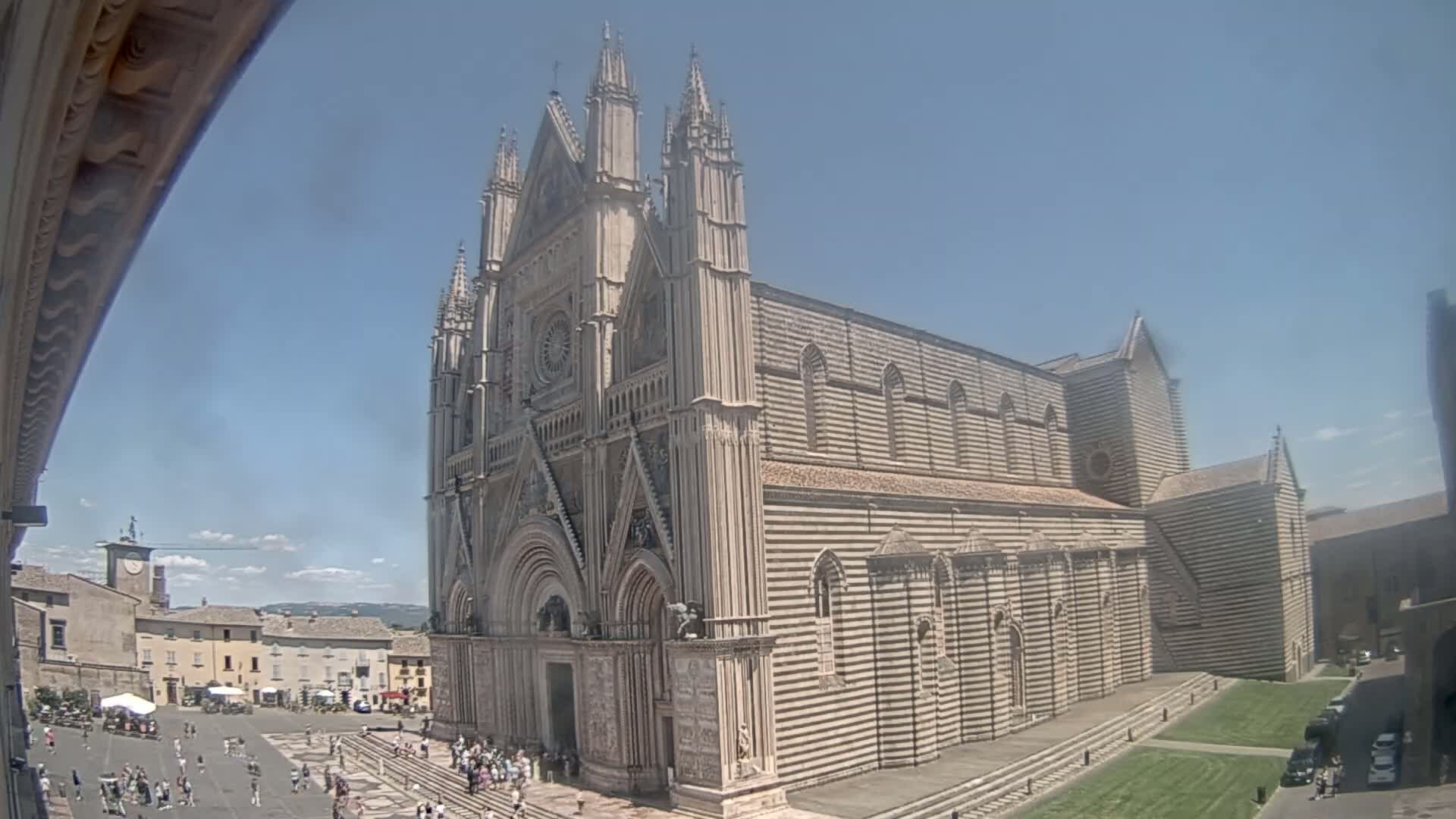 Orvieto Cathedral  Piazza Duomo Square Live Cam - Terni, Umbria, Italy