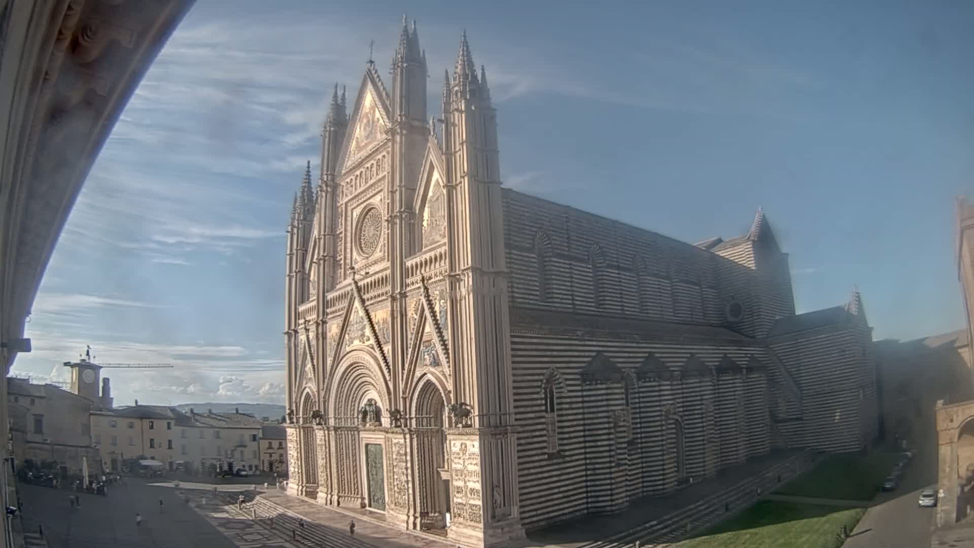 Orvieto Cathedral  Piazza Duomo Square Live Cam - Terni, Umbria, Italy