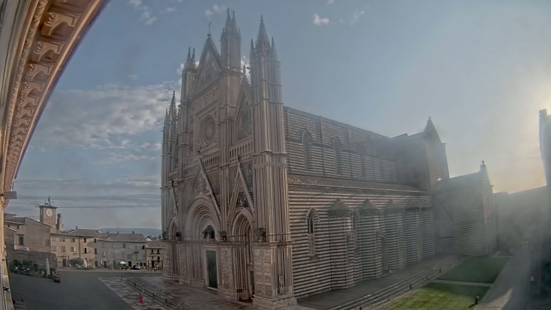 Orvieto Cathedral  Piazza Duomo Square Live Cam - Terni, Umbria, Italy