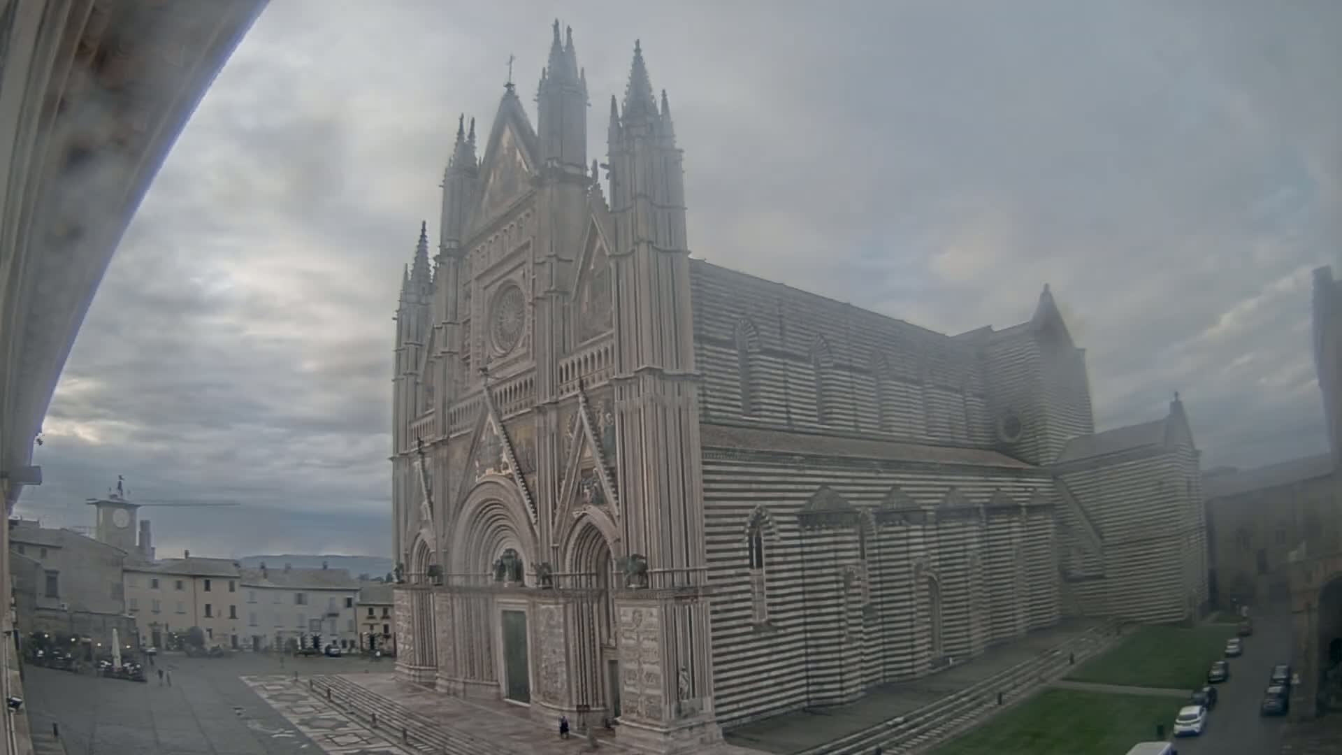 Orvieto Cathedral  Piazza Duomo Square Live Cam - Terni, Umbria, Italy