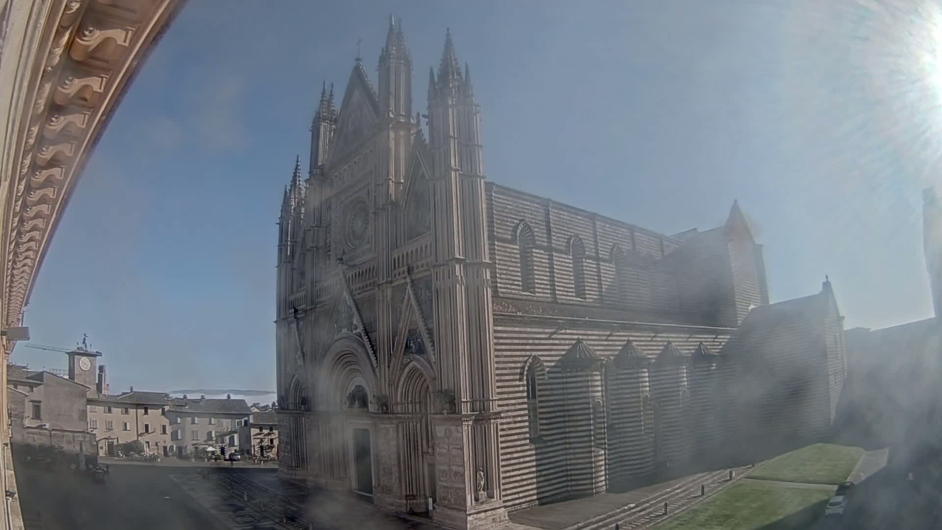 Orvieto Cathedral  Piazza Duomo Square Live Cam - Terni, Umbria, Italy