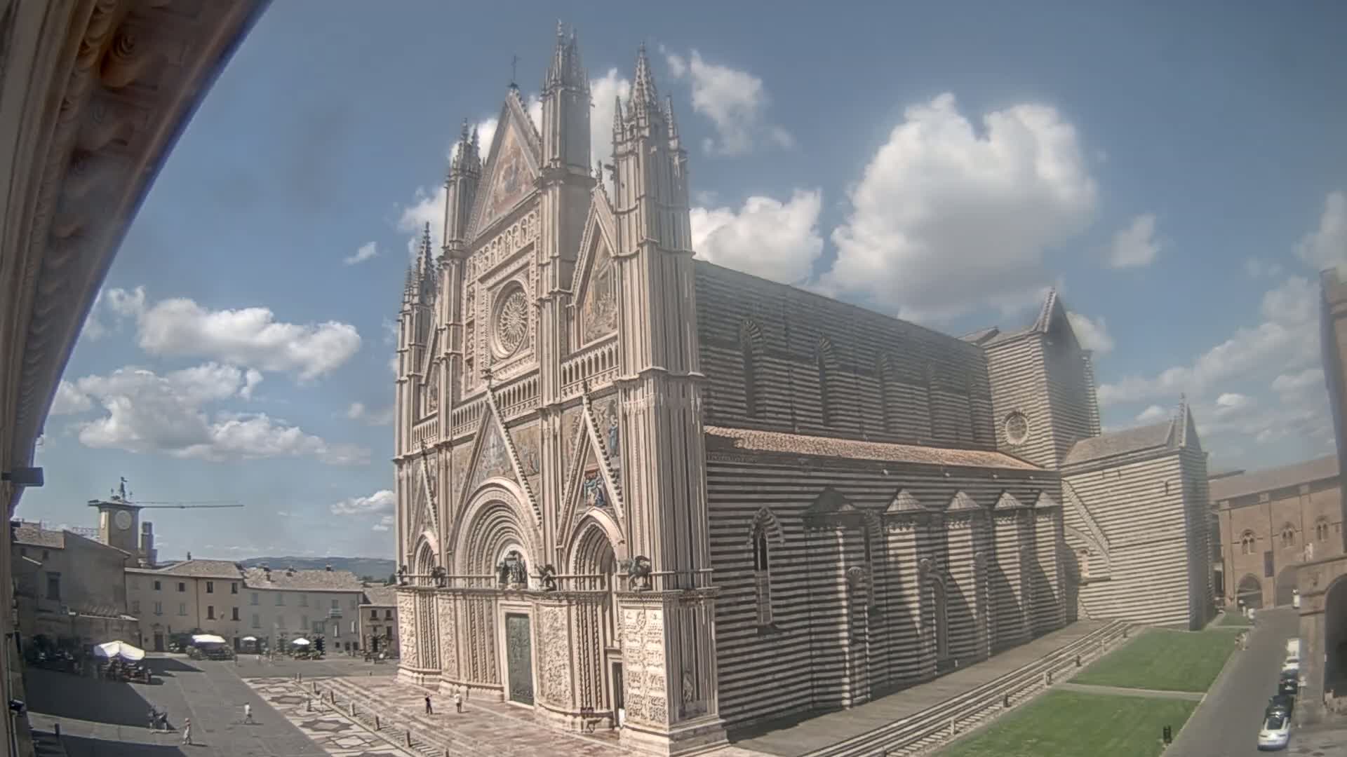 Orvieto Cathedral  Piazza Duomo Square Live Cam - Terni, Umbria, Italy