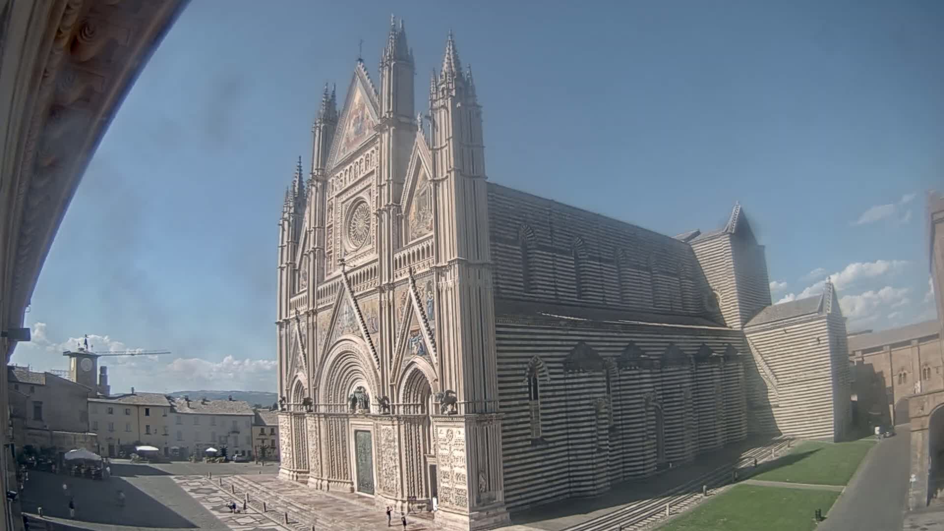 Orvieto Cathedral  Piazza Duomo Square Live Cam - Terni, Umbria, Italy