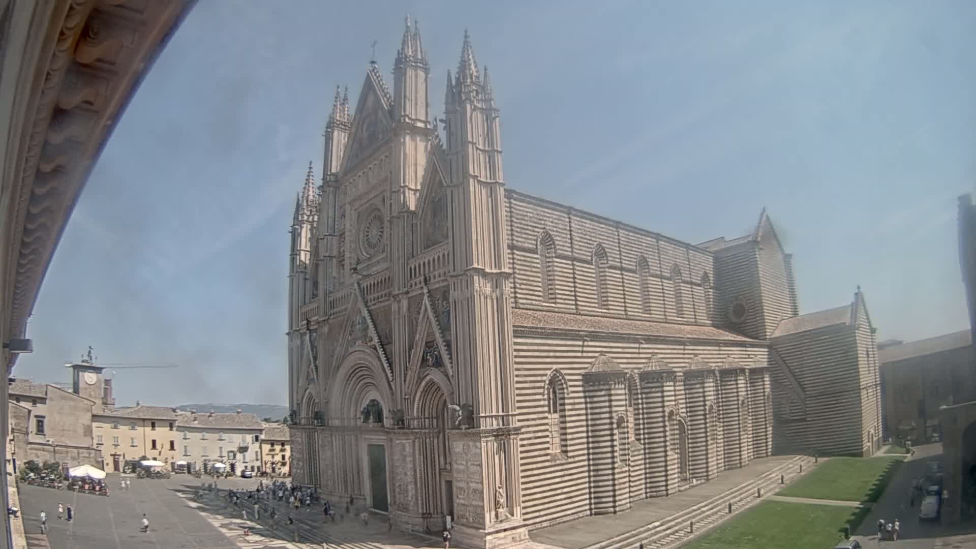 Orvieto Cathedral  Piazza Duomo Square Live Cam - Terni, Umbria, Italy
