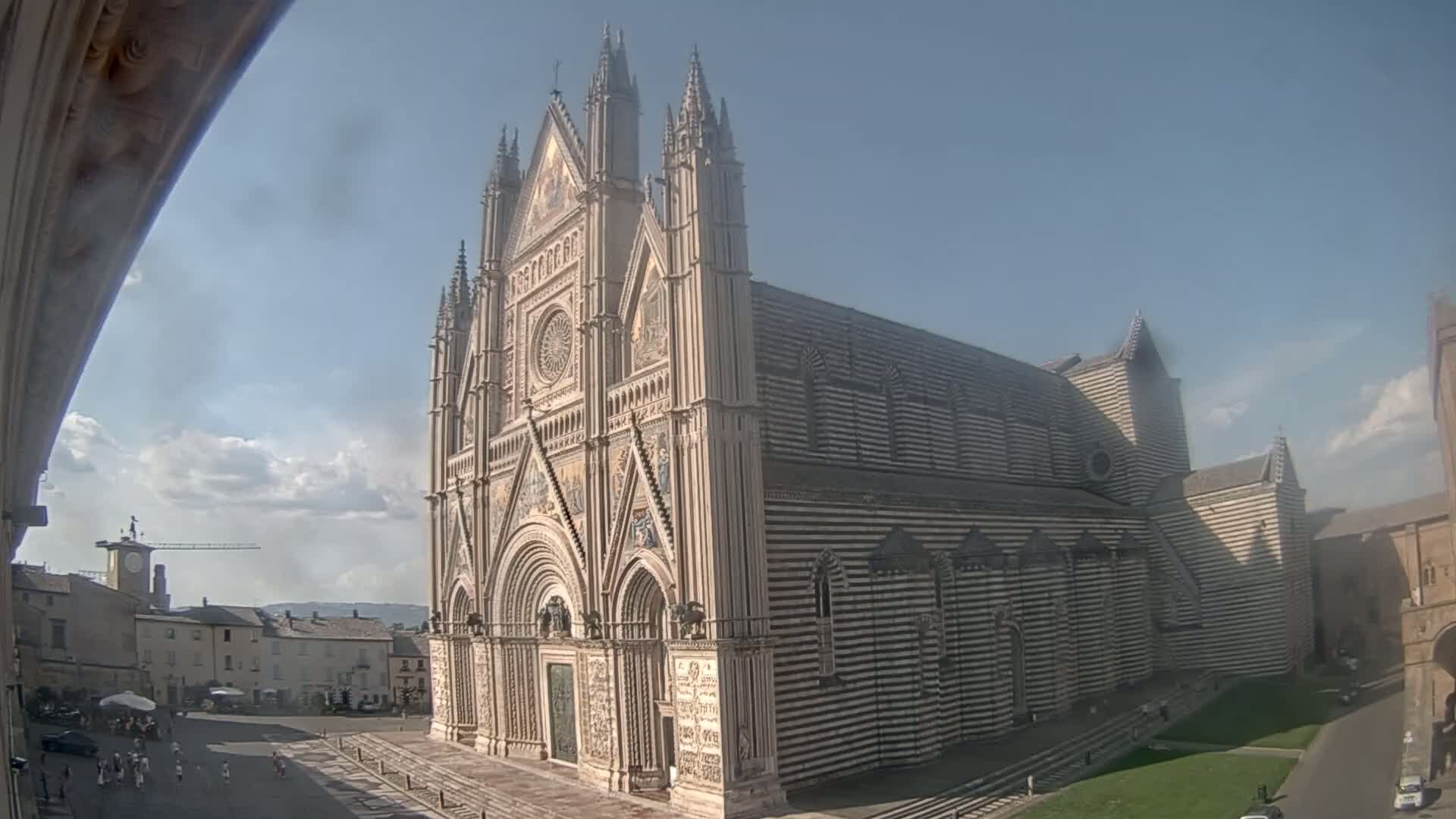 Orvieto Cathedral  Piazza Duomo Square Live Cam - Terni, Umbria, Italy