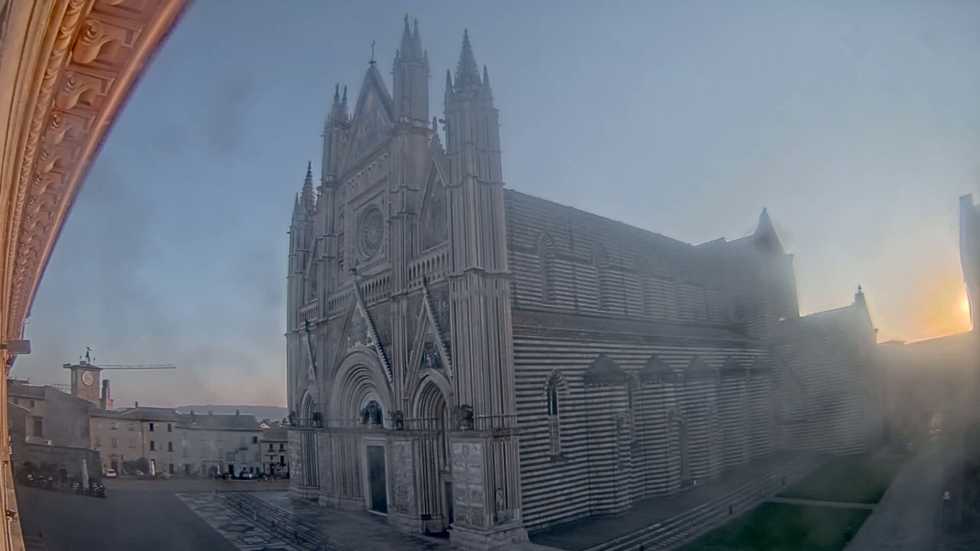 Orvieto Cathedral  Piazza Duomo Square Live Cam - Terni, Umbria, Italy