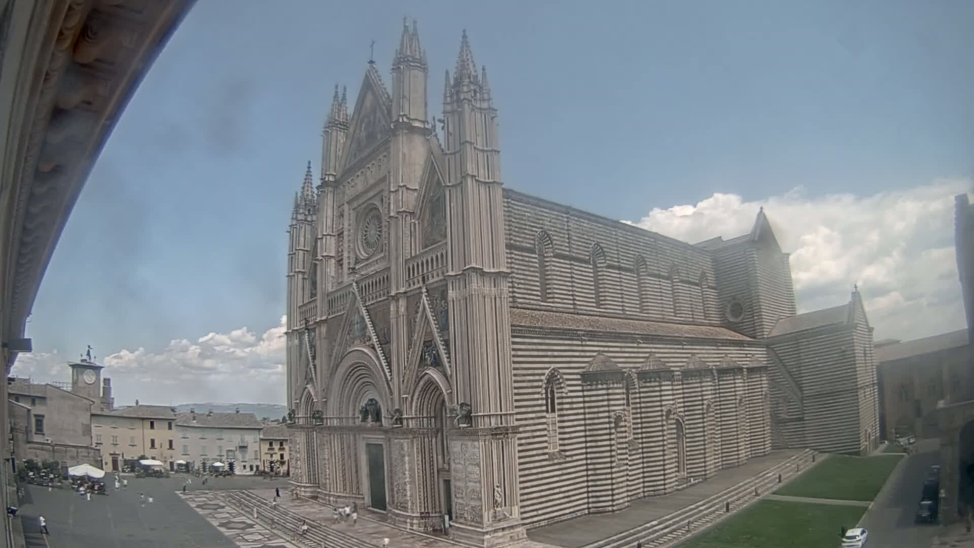 Orvieto Cathedral  Piazza Duomo Square Live Cam - Terni, Umbria, Italy
