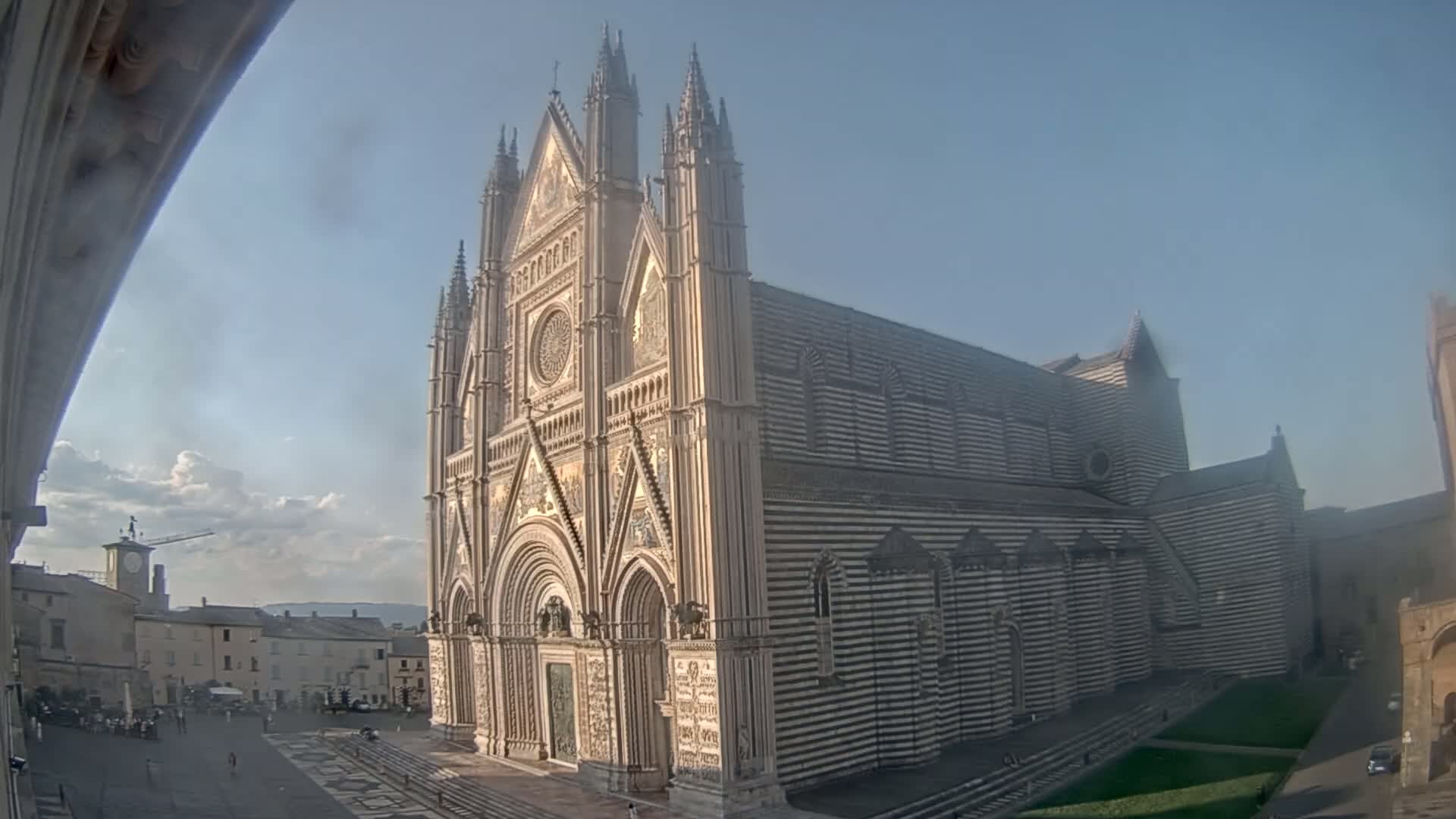 Orvieto Cathedral  Piazza Duomo Square Live Cam - Terni, Umbria, Italy