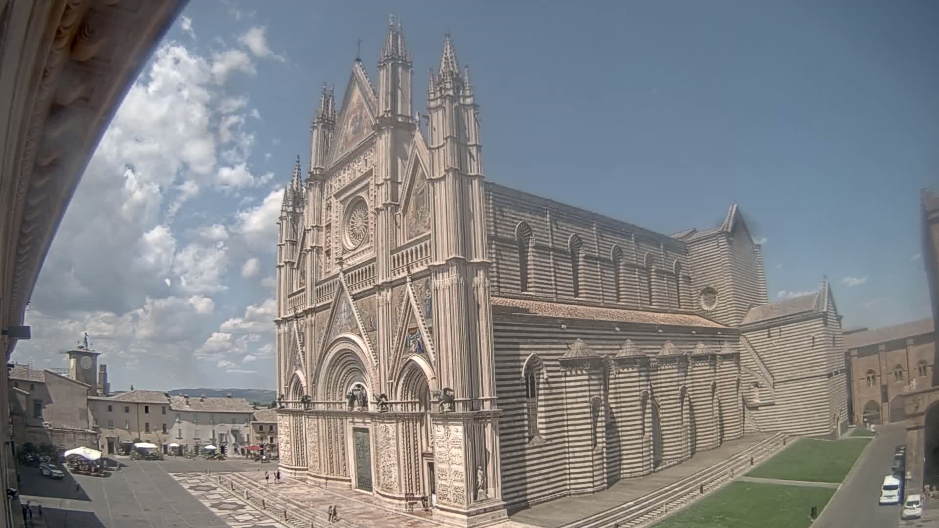 Orvieto Cathedral  Piazza Duomo Square Live Cam - Terni, Umbria, Italy