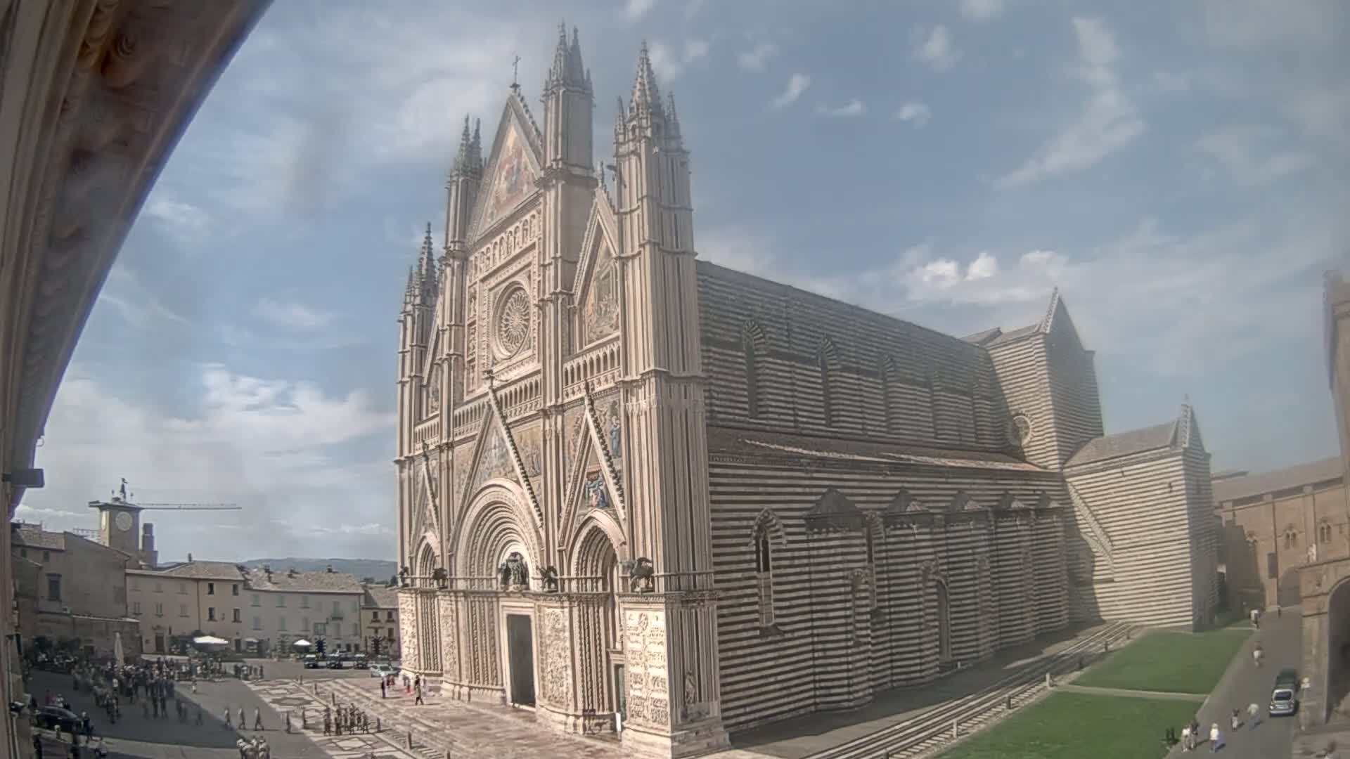Orvieto Cathedral  Piazza Duomo Square Live Cam - Terni, Umbria, Italy