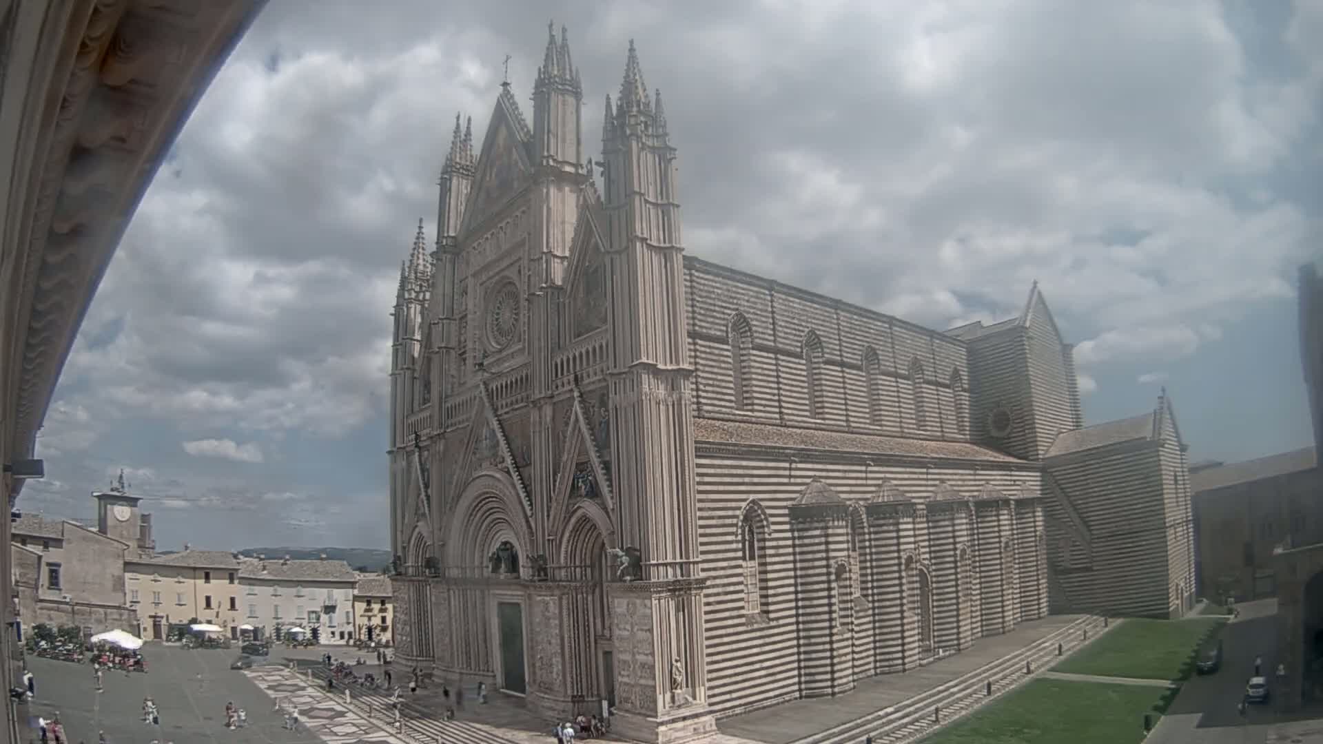 Orvieto Cathedral  Piazza Duomo Square Live Cam - Terni, Umbria, Italy