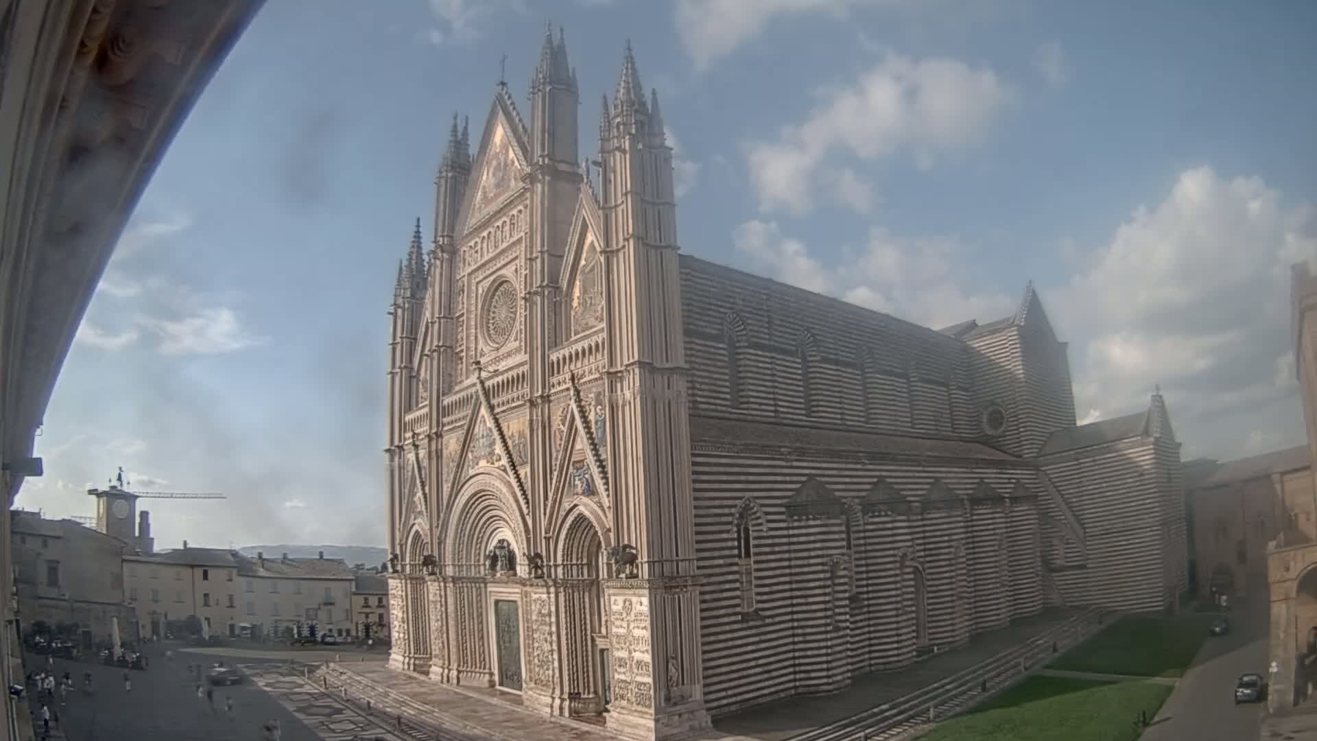 Orvieto Cathedral  Piazza Duomo Square Live Cam - Terni, Umbria, Italy