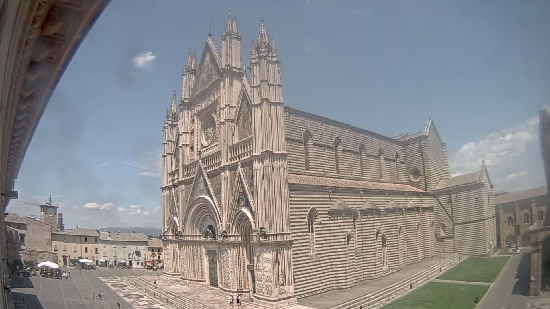 Orvieto Cathedral  Piazza Duomo Square Live Cam - Terni, Umbria, Italy