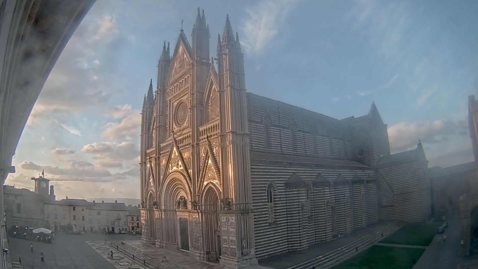 Orvieto Cathedral  Piazza Duomo Square Live Cam - Terni, Umbria, Italy