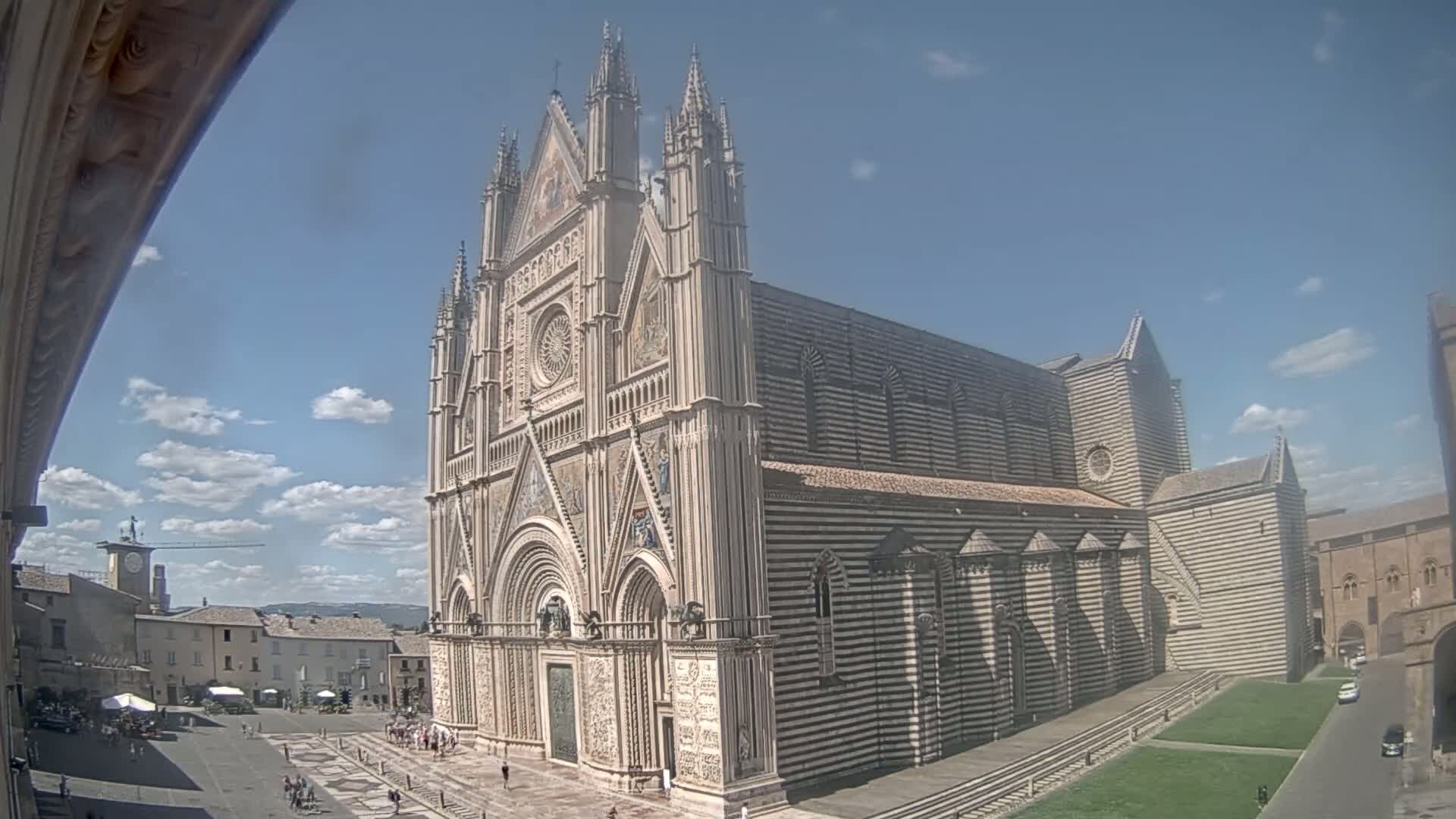 Orvieto Cathedral  Piazza Duomo Square Live Cam - Terni, Umbria, Italy