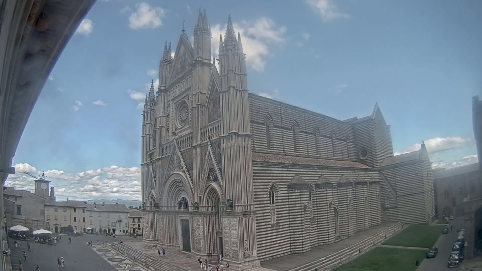 Orvieto Cathedral  Piazza Duomo Square Live Cam - Terni, Umbria, Italy