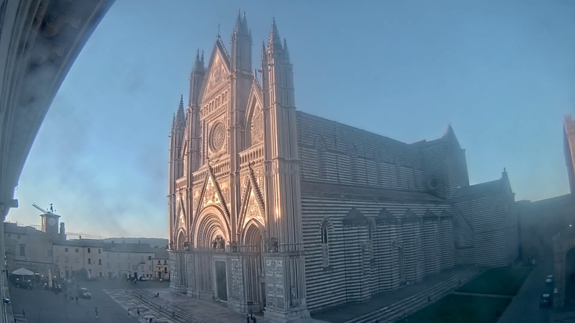 Orvieto Cathedral  Piazza Duomo Square Live Cam - Terni, Umbria, Italy