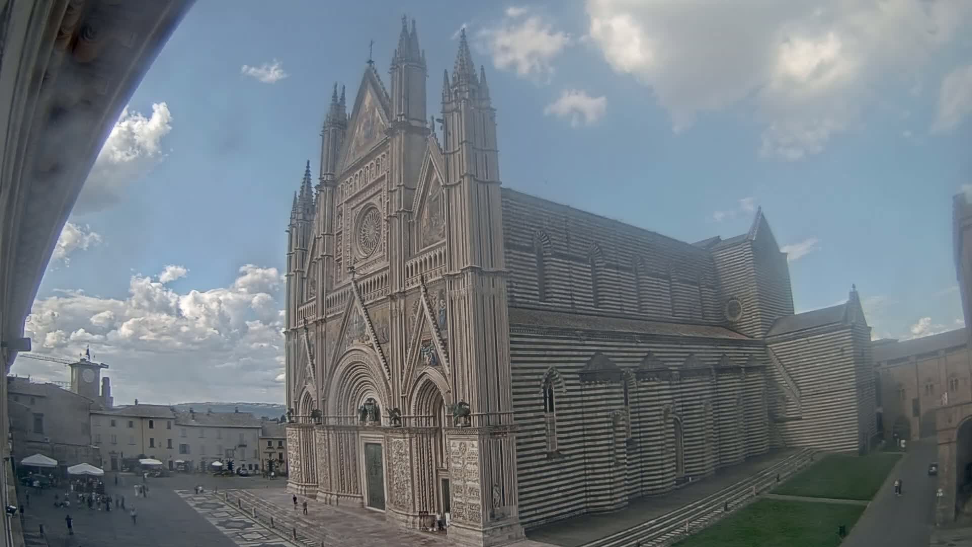 Orvieto Cathedral  Piazza Duomo Square Live Cam - Terni, Umbria, Italy