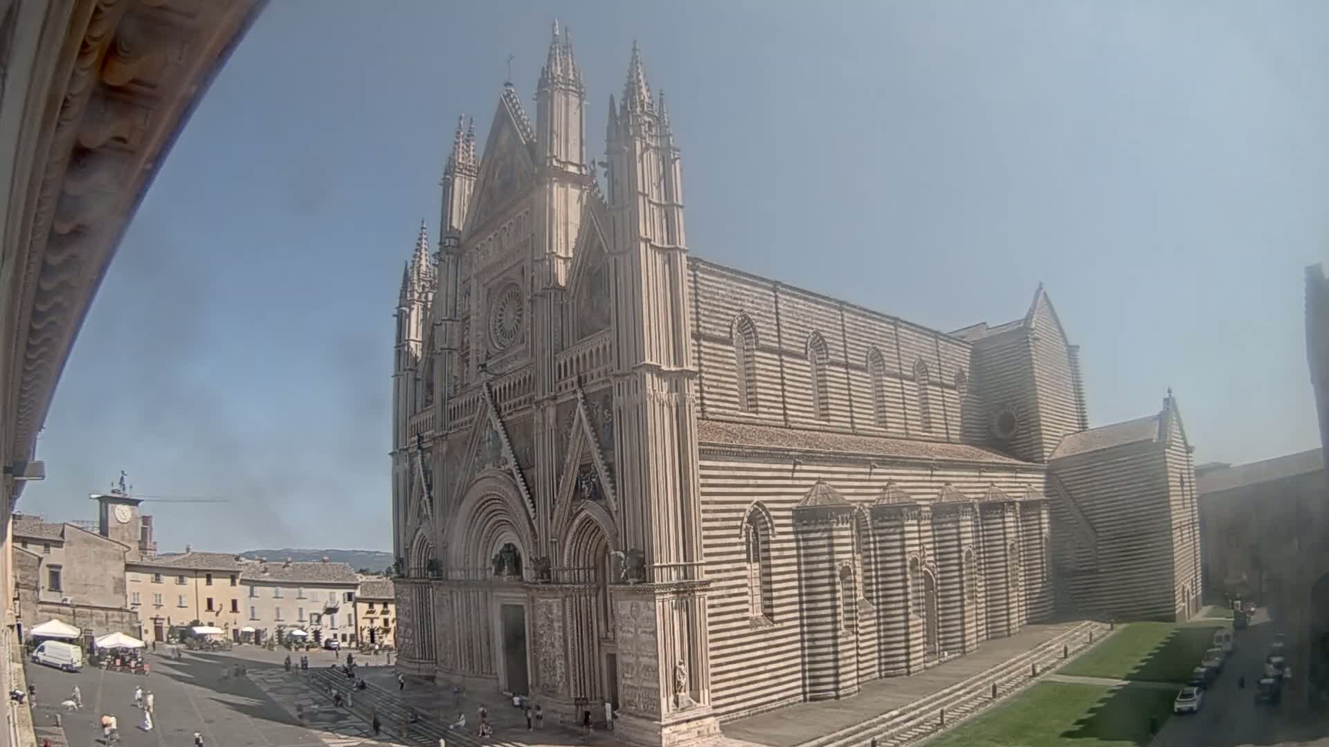 Orvieto Cathedral  Piazza Duomo Square Live Cam - Terni, Umbria, Italy