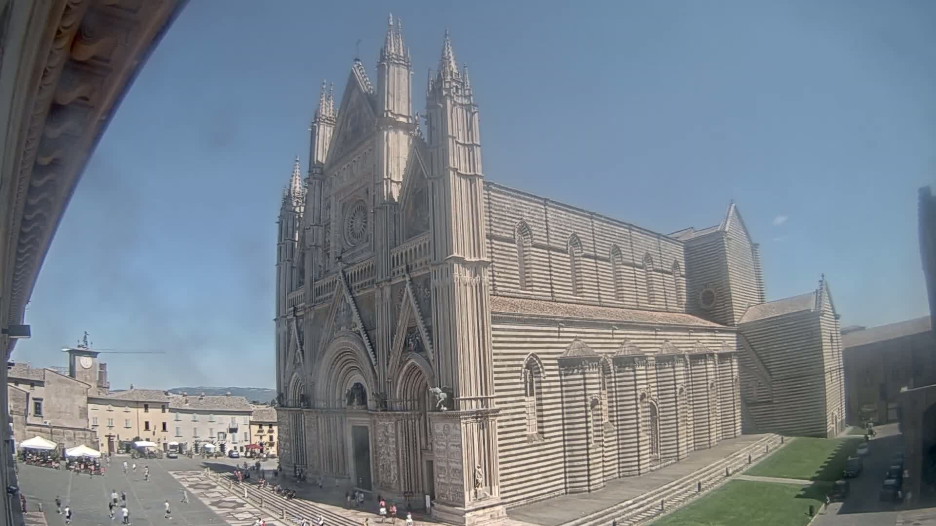 Orvieto Cathedral  Piazza Duomo Square Live Cam - Terni, Umbria, Italy